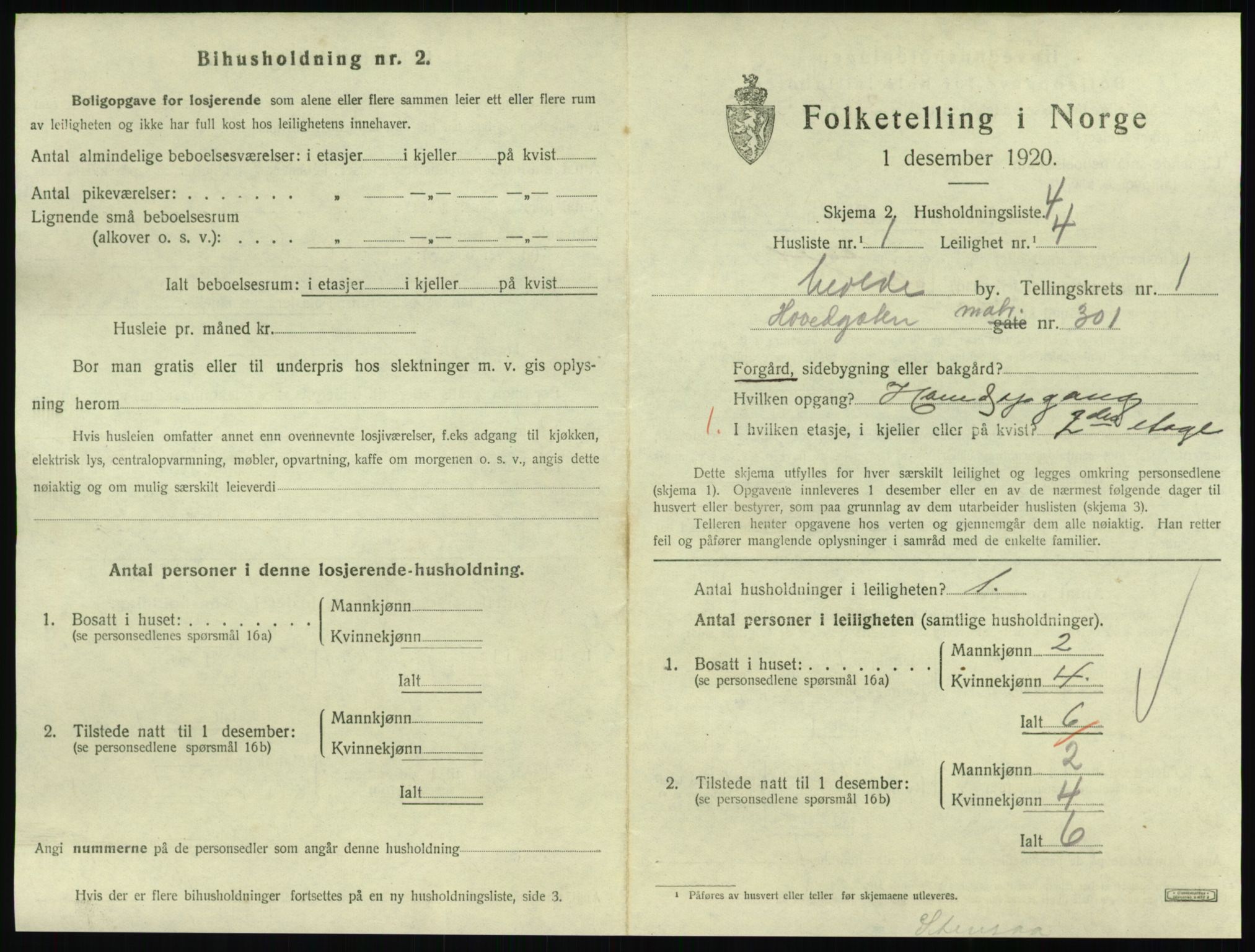 SAT, 1920 census for Molde, 1920, p. 787