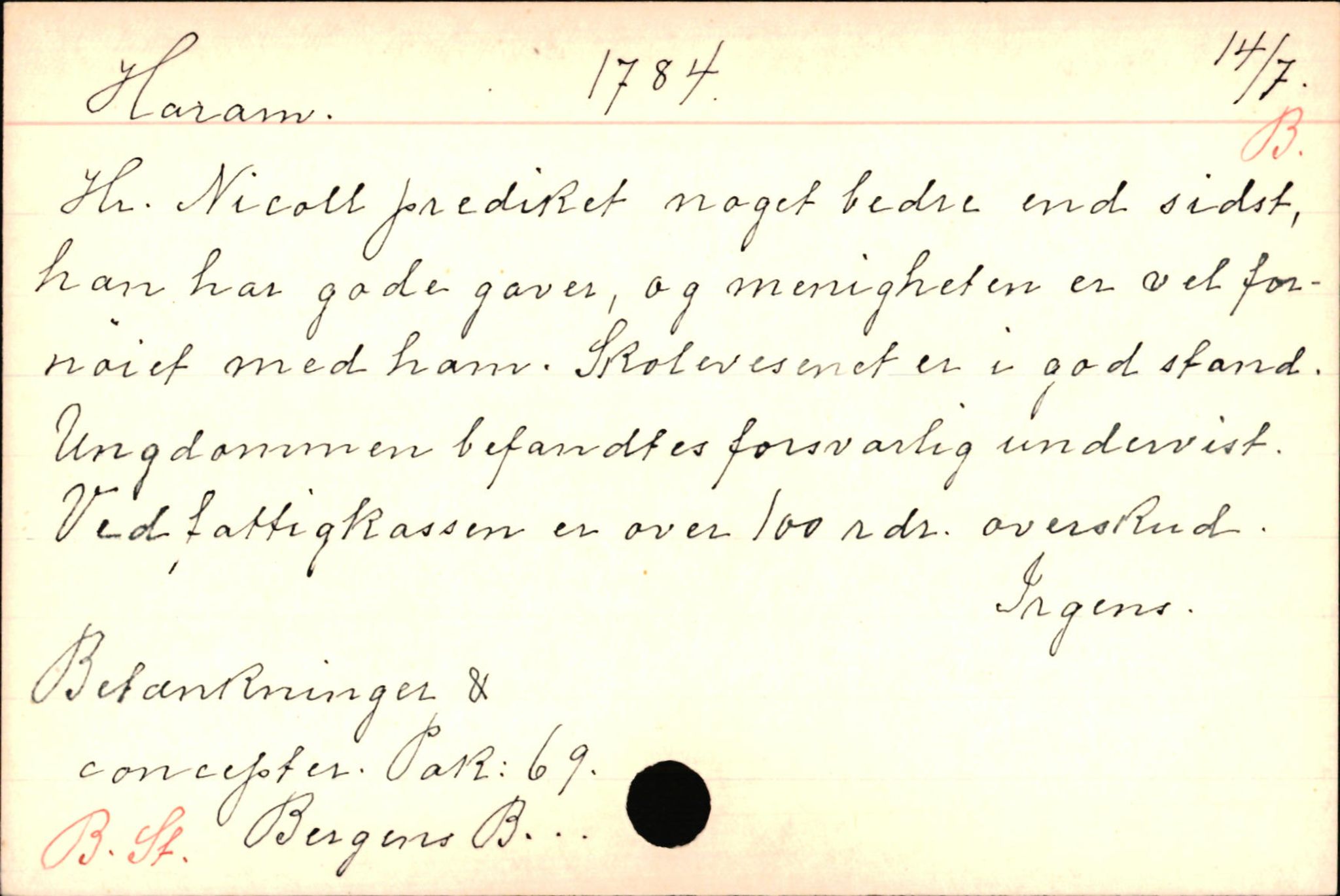 Haugen, Johannes - lærer, AV/SAB-SAB/PA-0036/01/L0001: Om klokkere og lærere, 1521-1904, p. 11347