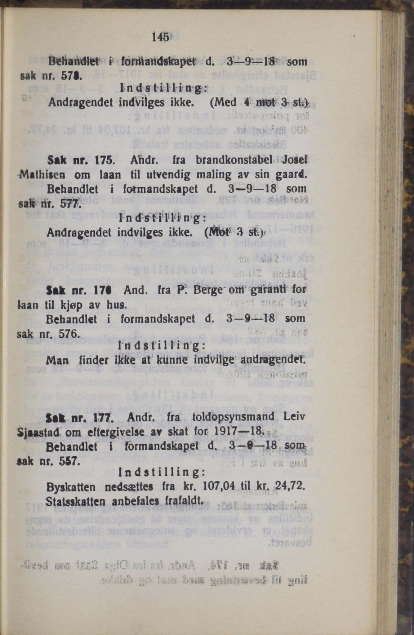 Narvik kommune. Formannskap , AIN/K-18050.150/A/Ab/L0008: Møtebok, 1918