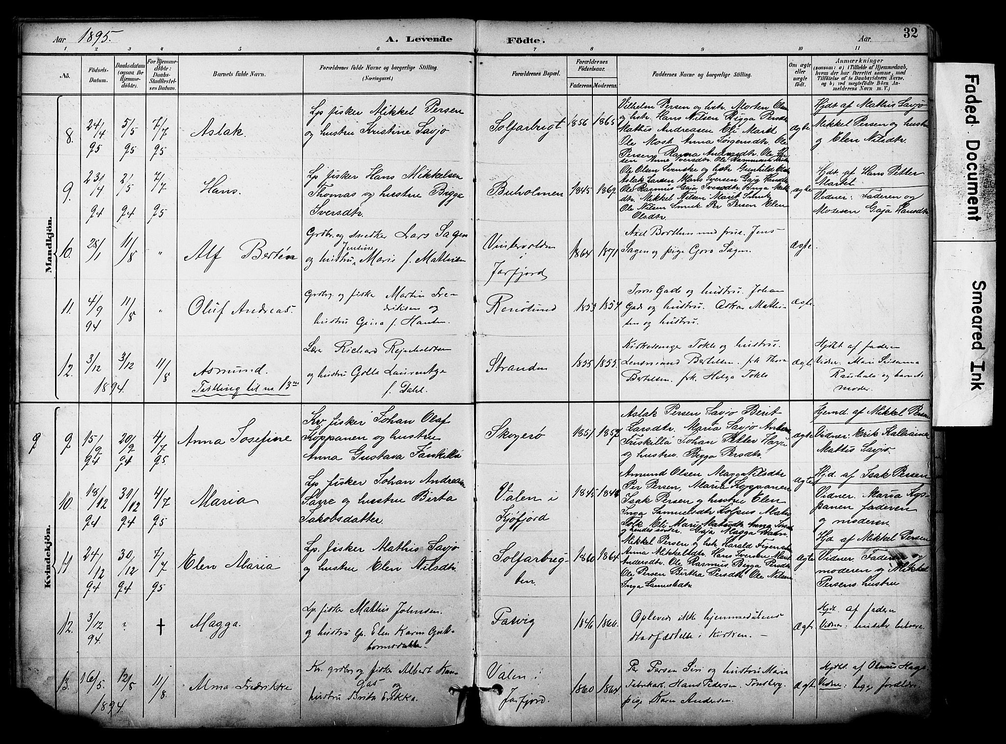 Sør-Varanger sokneprestkontor, AV/SATØ-S-1331/H/Ha/L0004kirke: Parish register (official) no. 4, 1891-1908, p. 32