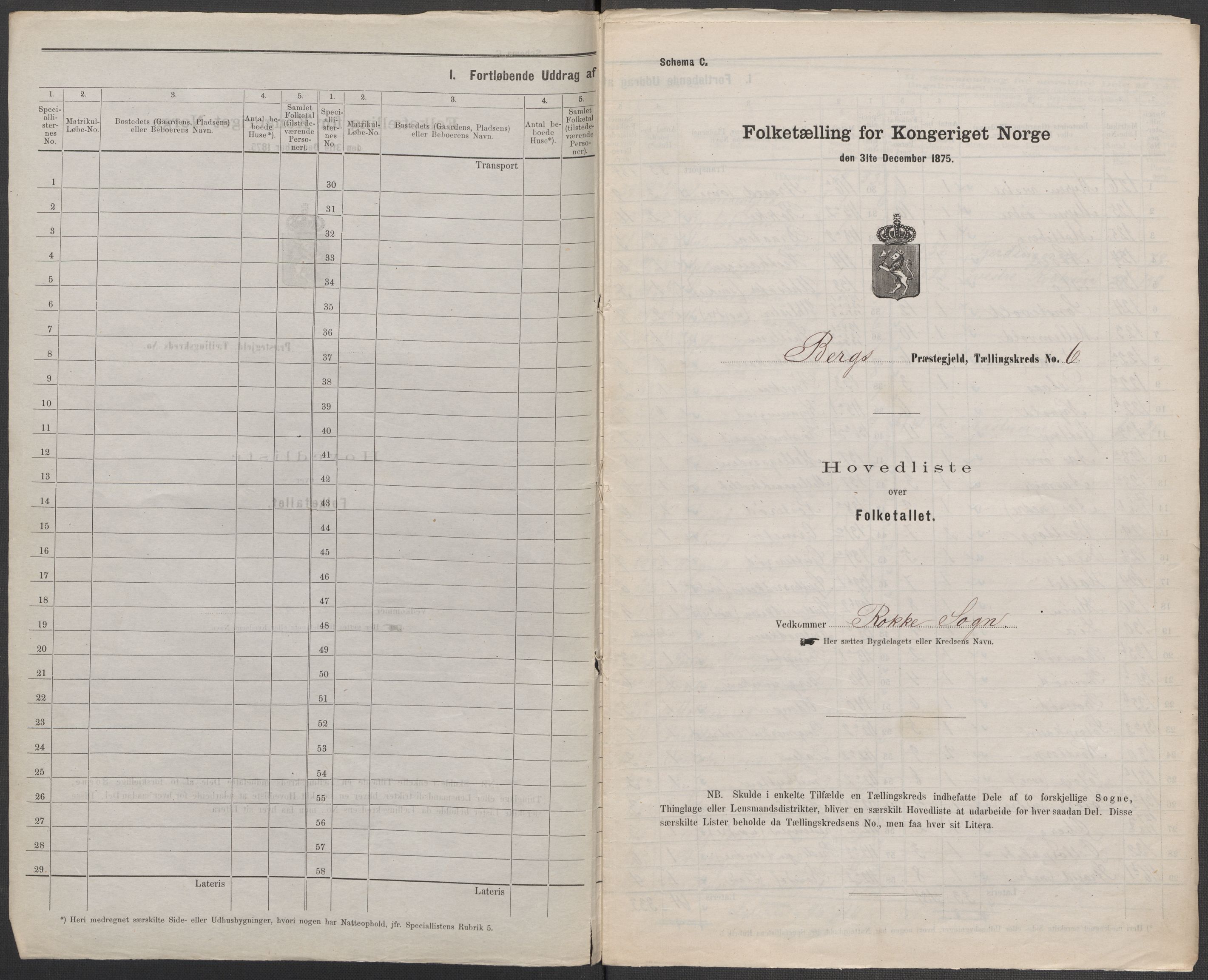 RA, 1875 census for 0116P Berg, 1875, p. 23