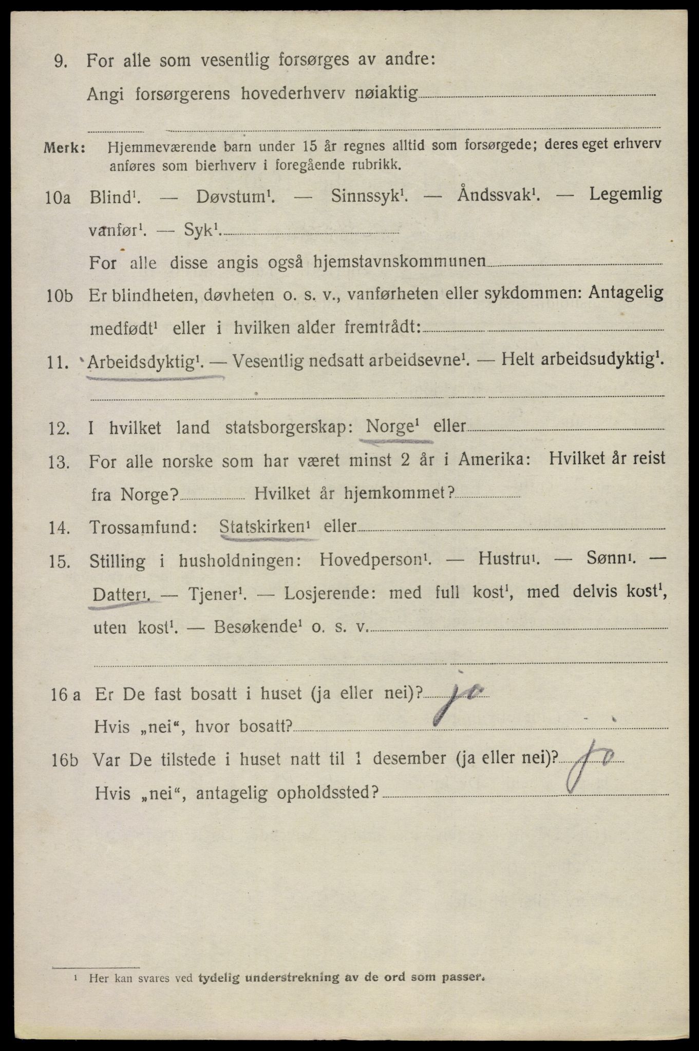 SAO, 1920 census for Våler, 1920, p. 2047