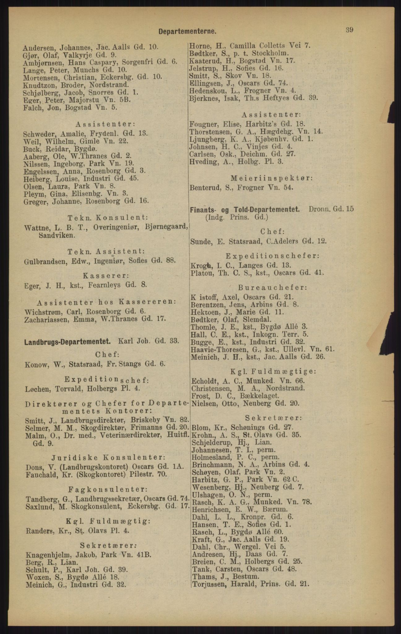 Kristiania/Oslo adressebok, PUBL/-, 1902, p. 39