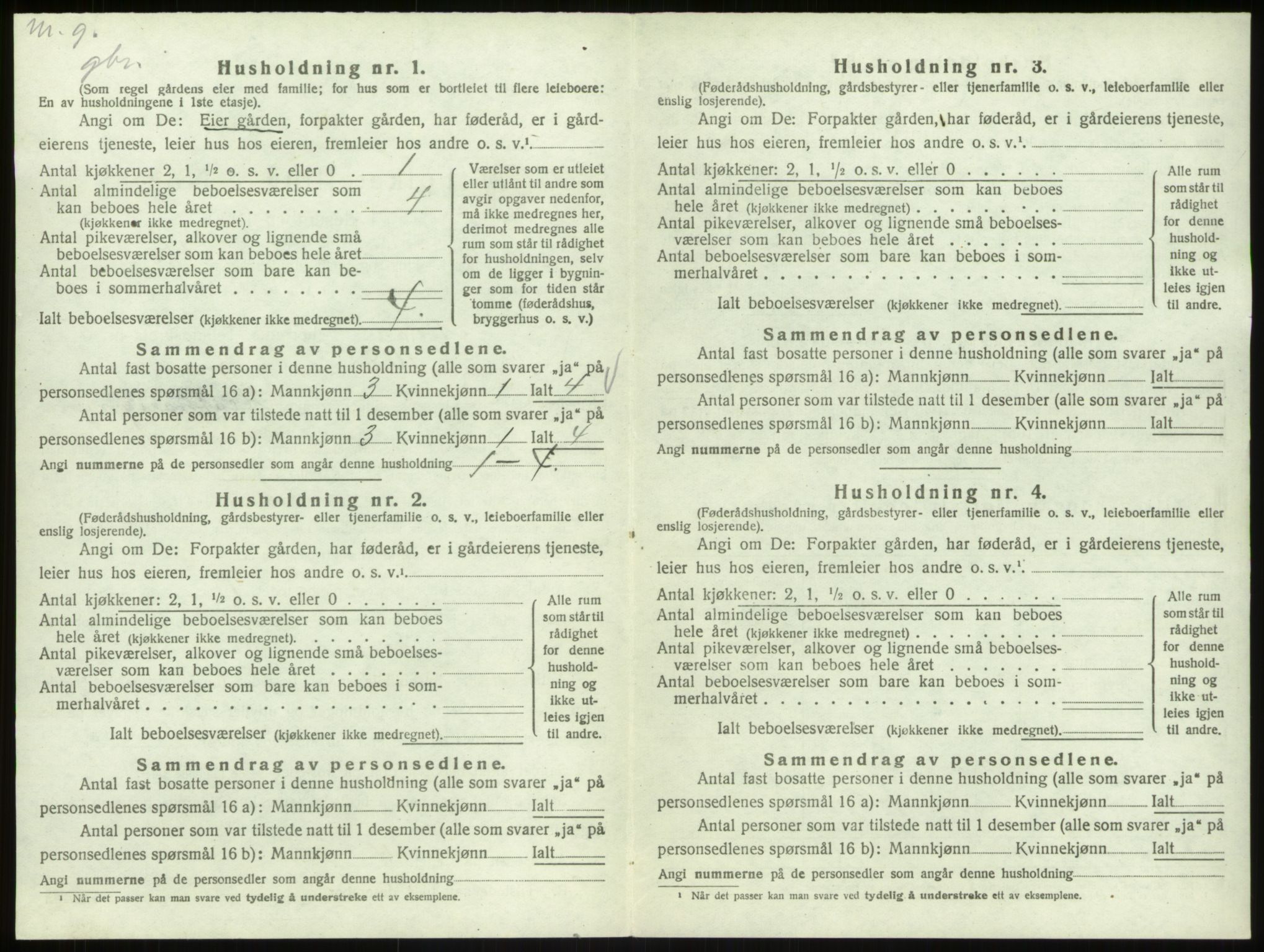 SAB, 1920 census for Åsane, 1920, p. 324