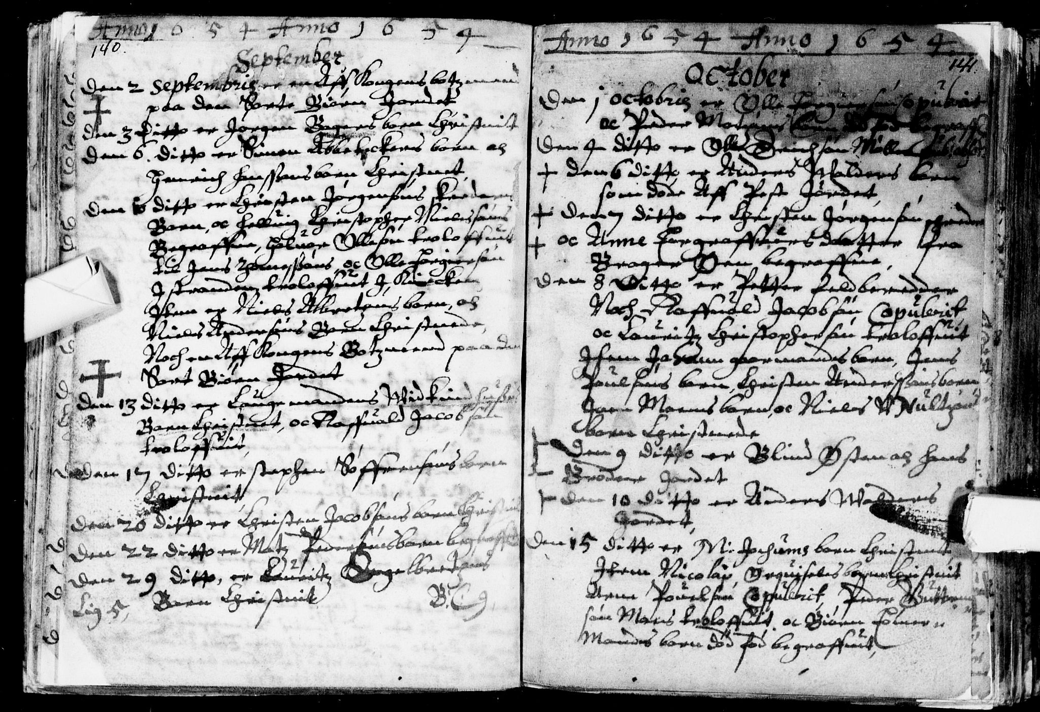 Bragernes kirkebøker, AV/SAKO-A-6/F/Fa/L0001: Parish register (official) no. I 1, 1634-1662, p. 140-141