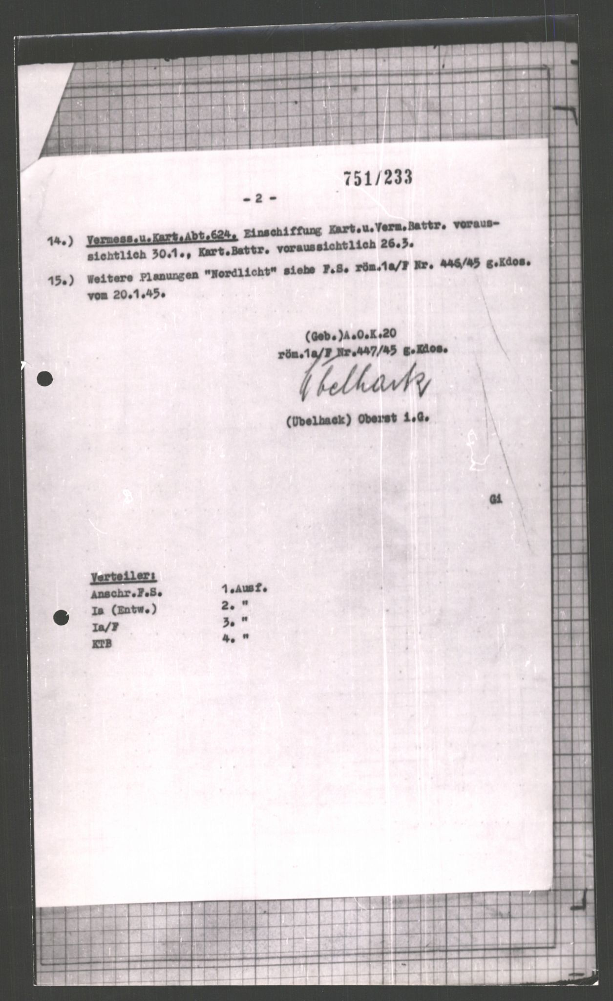 Forsvarets Overkommando. 2 kontor. Arkiv 11.4. Spredte tyske arkivsaker, AV/RA-RAFA-7031/D/Dar/Dara/L0002: Krigsdagbøker for 20. Gebirgs-Armee-Oberkommando (AOK 20), 1945, p. 186