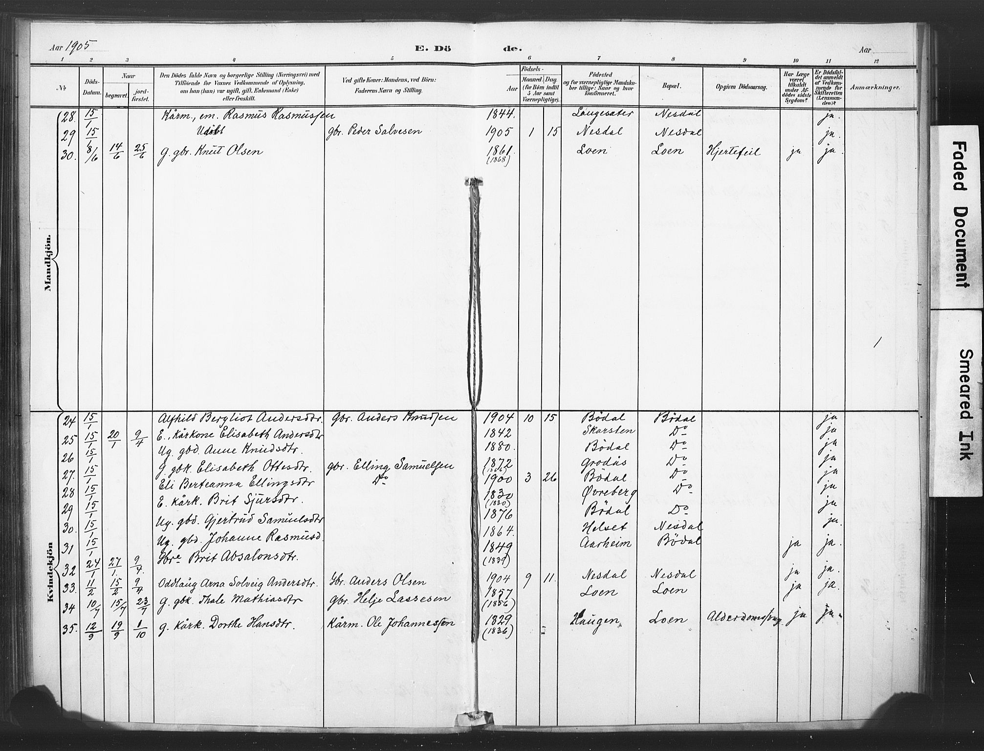 Stryn Sokneprestembete, AV/SAB-A-82501: Parish register (official) no. C 1, 1878-1907