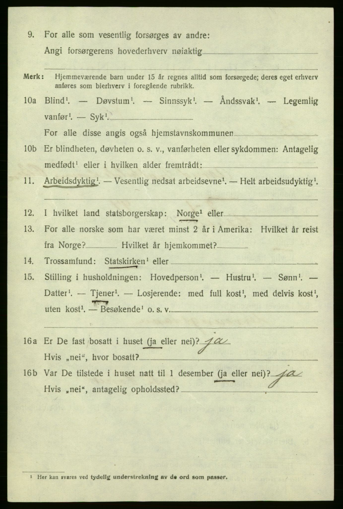 SAO, 1920 census for Fredrikshald, 1920, p. 11350