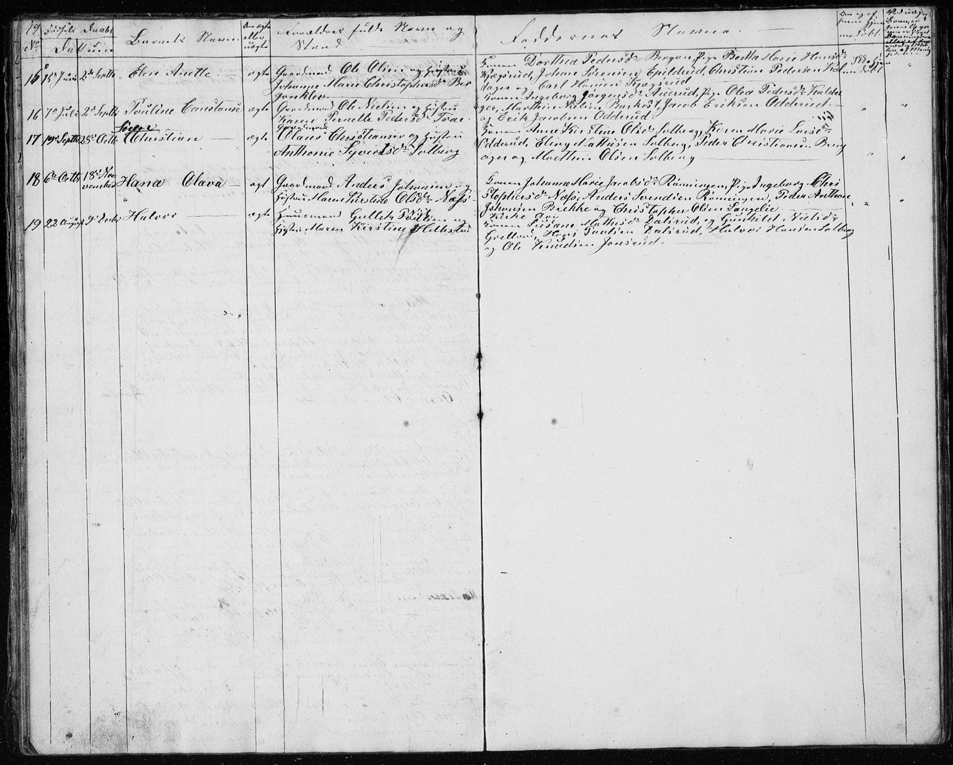 Botne kirkebøker, AV/SAKO-A-340/G/Gb/L0001: Parish register (copy) no. II 1, 1848-1860, p. 19