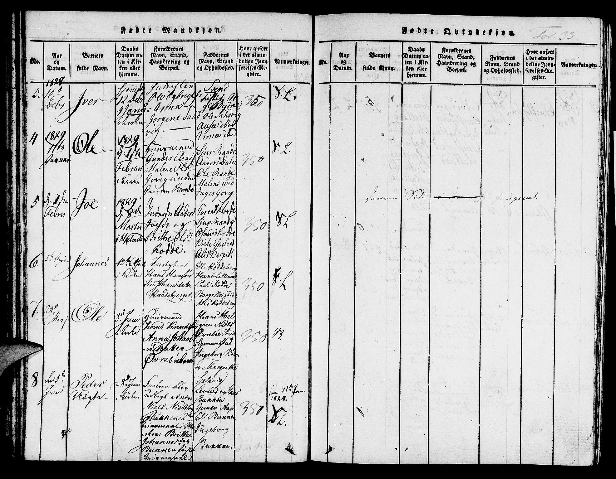 Hjelmeland sokneprestkontor, AV/SAST-A-101843/01/IV/L0004: Parish register (official) no. A 4, 1816-1834, p. 33