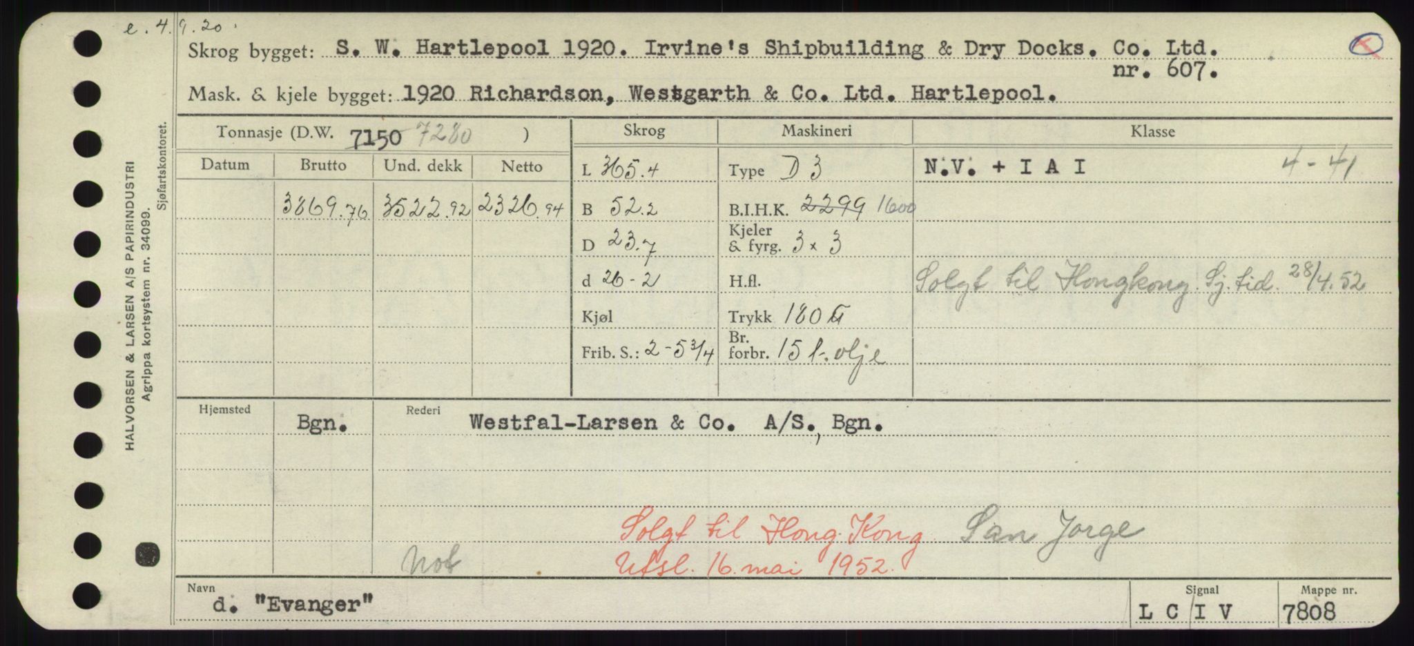 Sjøfartsdirektoratet med forløpere, Skipsmålingen, AV/RA-S-1627/H/Hd/L0009: Fartøy, E, p. 601