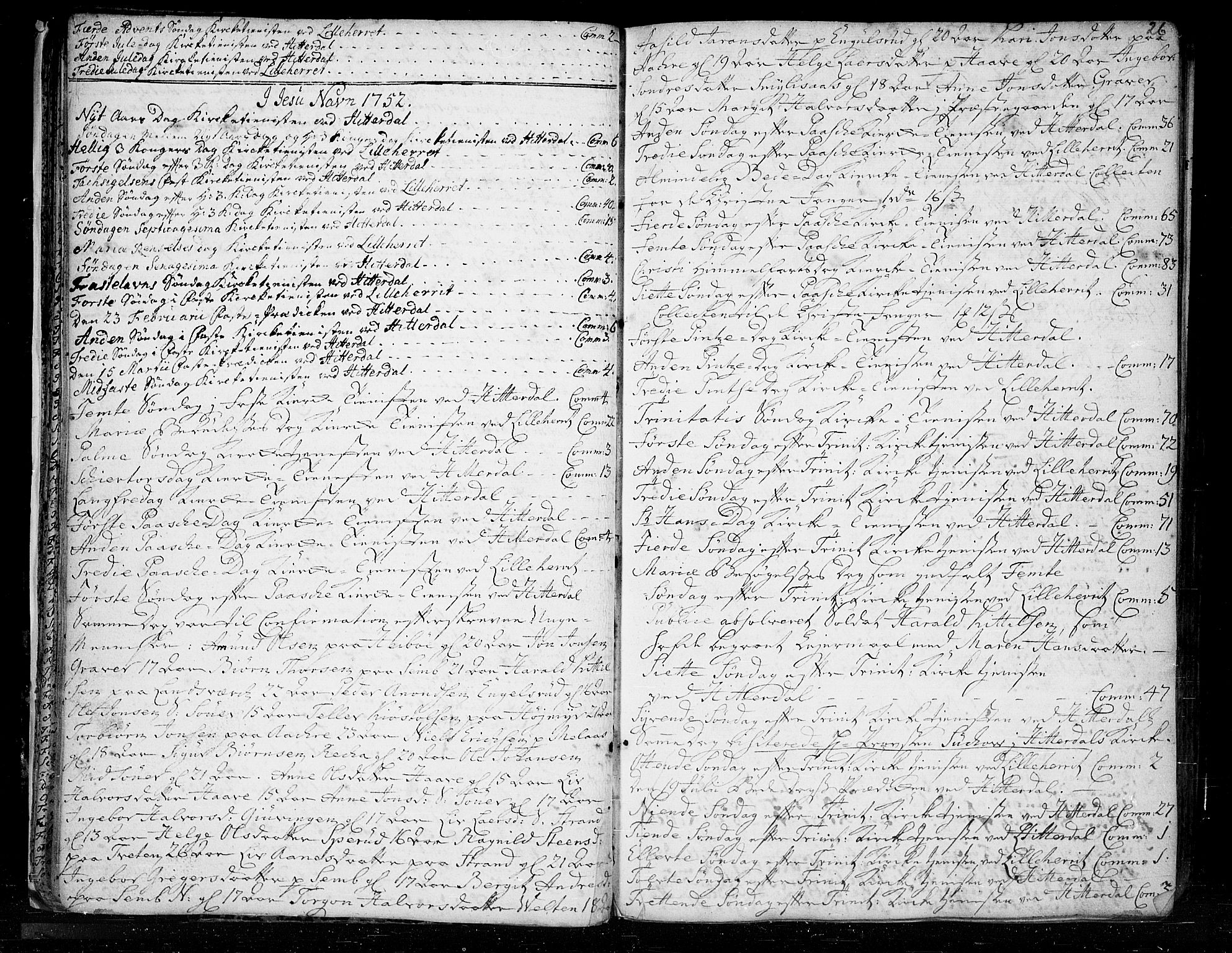 Heddal kirkebøker, SAKO/A-268/F/Fa/L0003: Parish register (official) no. I 3, 1723-1783, p. 26