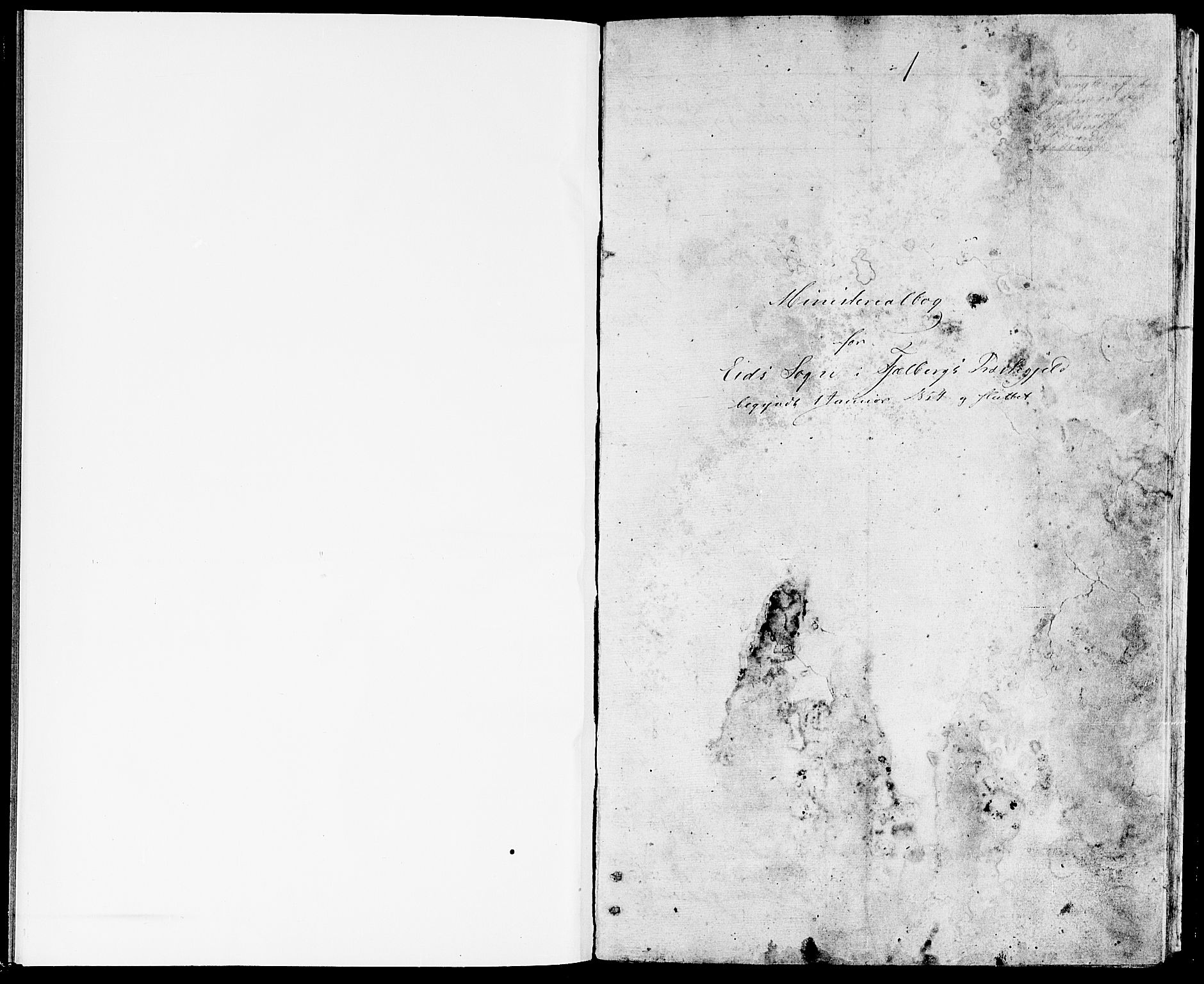 Fjelberg sokneprestembete, SAB/A-75201/H/Hab: Parish register (copy) no. B 2, 1854-1868, p. 1