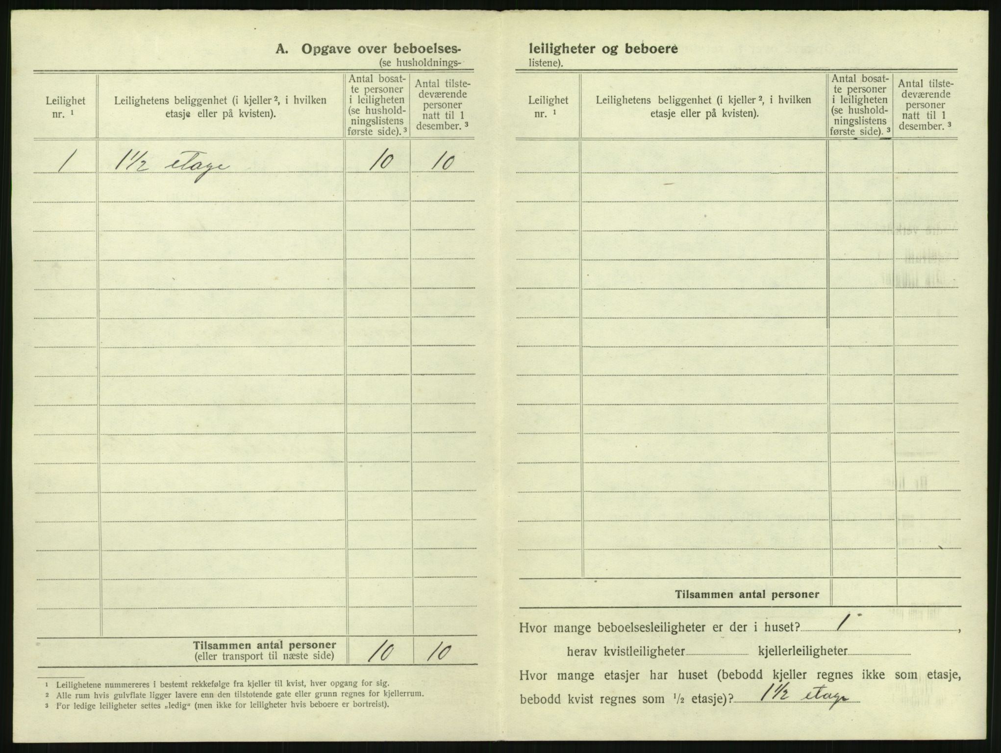 SAH, 1920 census for Lillehammer, 1920, p. 385