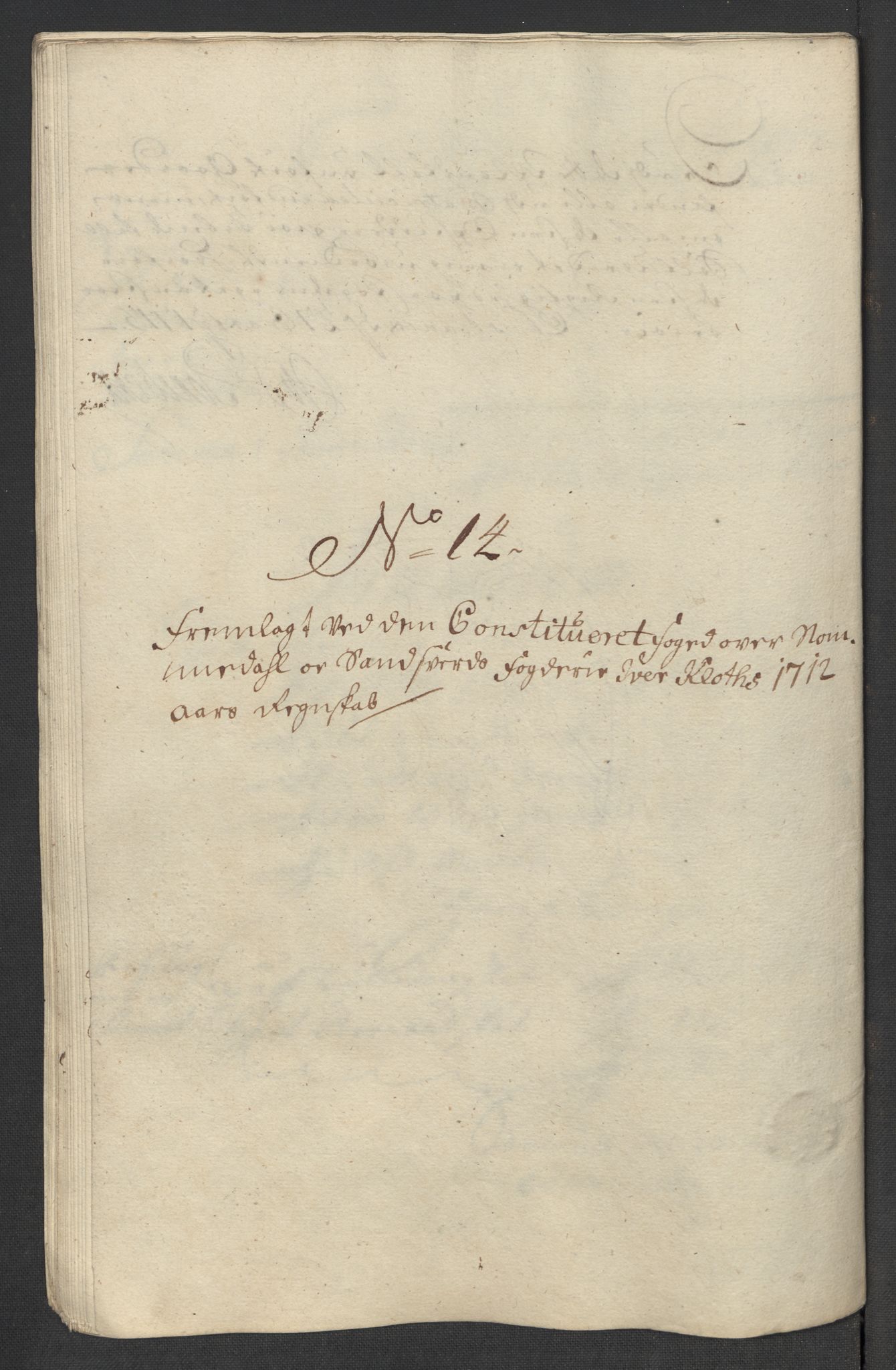 Rentekammeret inntil 1814, Reviderte regnskaper, Fogderegnskap, AV/RA-EA-4092/R24/L1587: Fogderegnskap Numedal og Sandsvær, 1712, p. 301