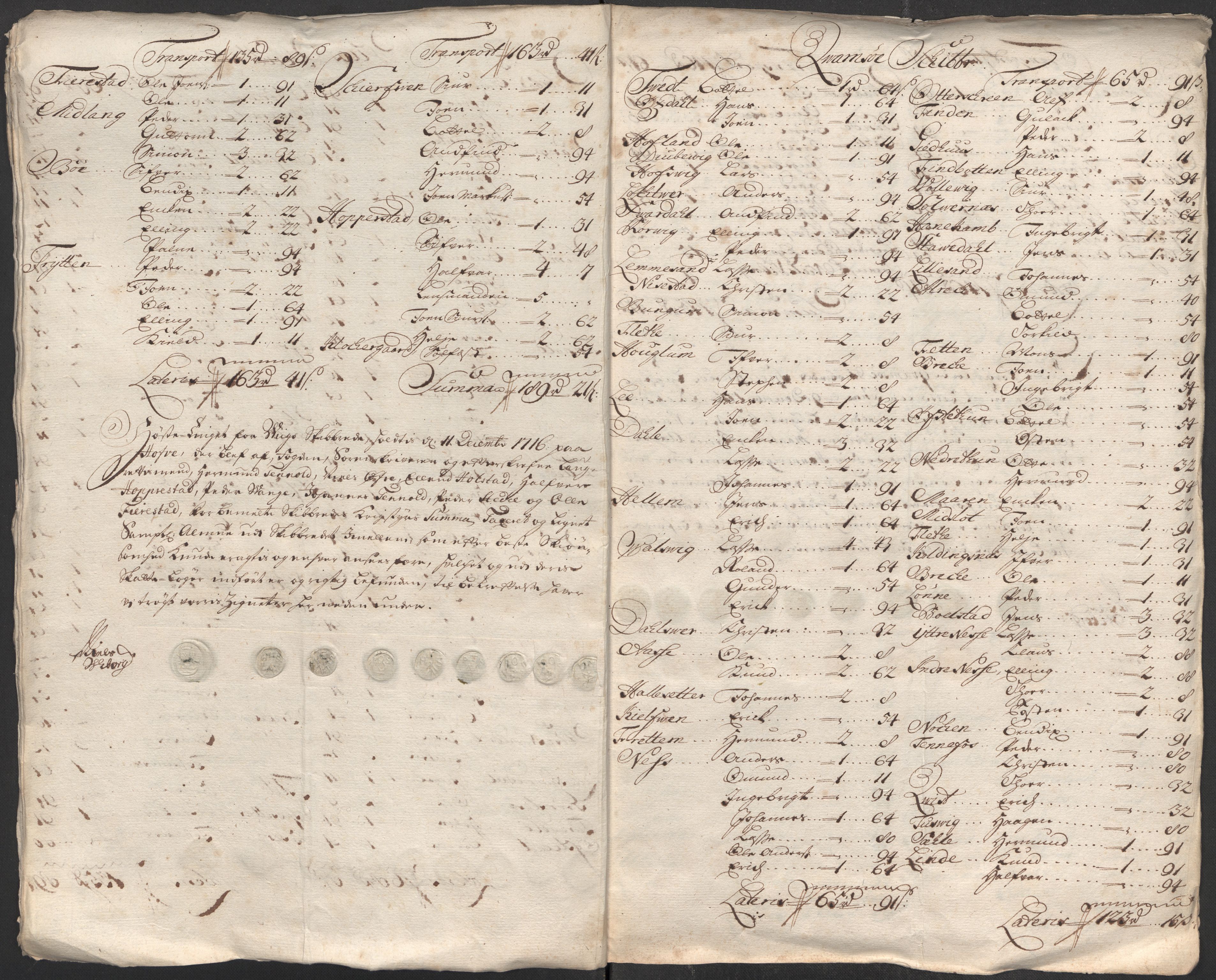 Rentekammeret inntil 1814, Reviderte regnskaper, Fogderegnskap, AV/RA-EA-4092/R52/L3320: Fogderegnskap Sogn, 1715-1716, p. 404