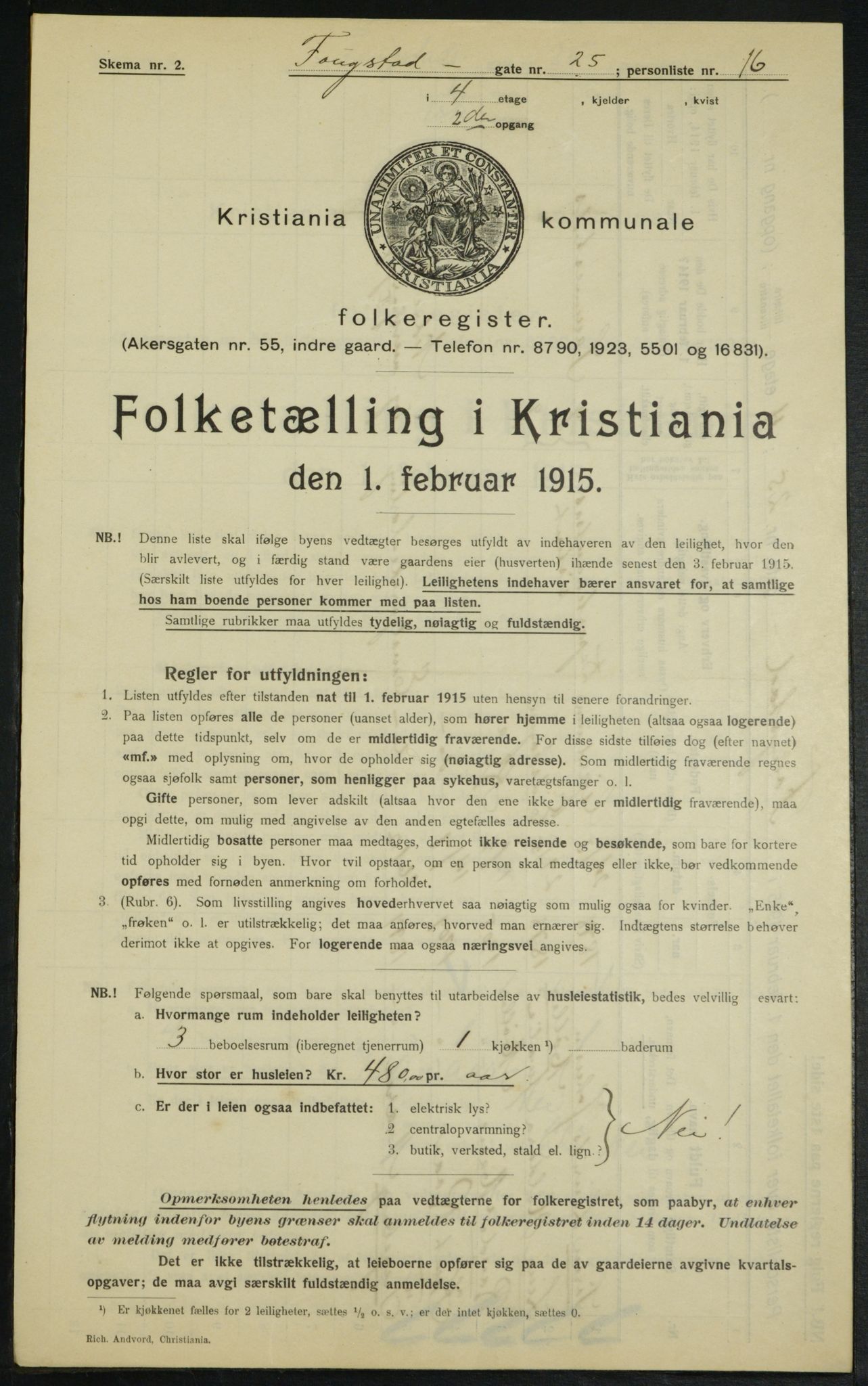 OBA, Municipal Census 1915 for Kristiania, 1915, p. 24921