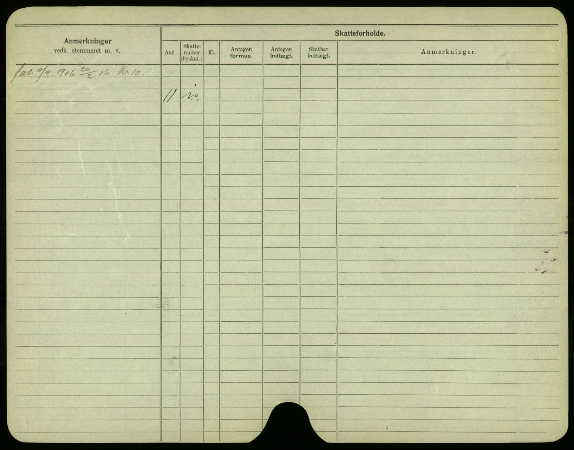 Oslo folkeregister, Registerkort, SAO/A-11715/F/Fa/Fac/L0005: Menn, 1906-1914, p. 651b