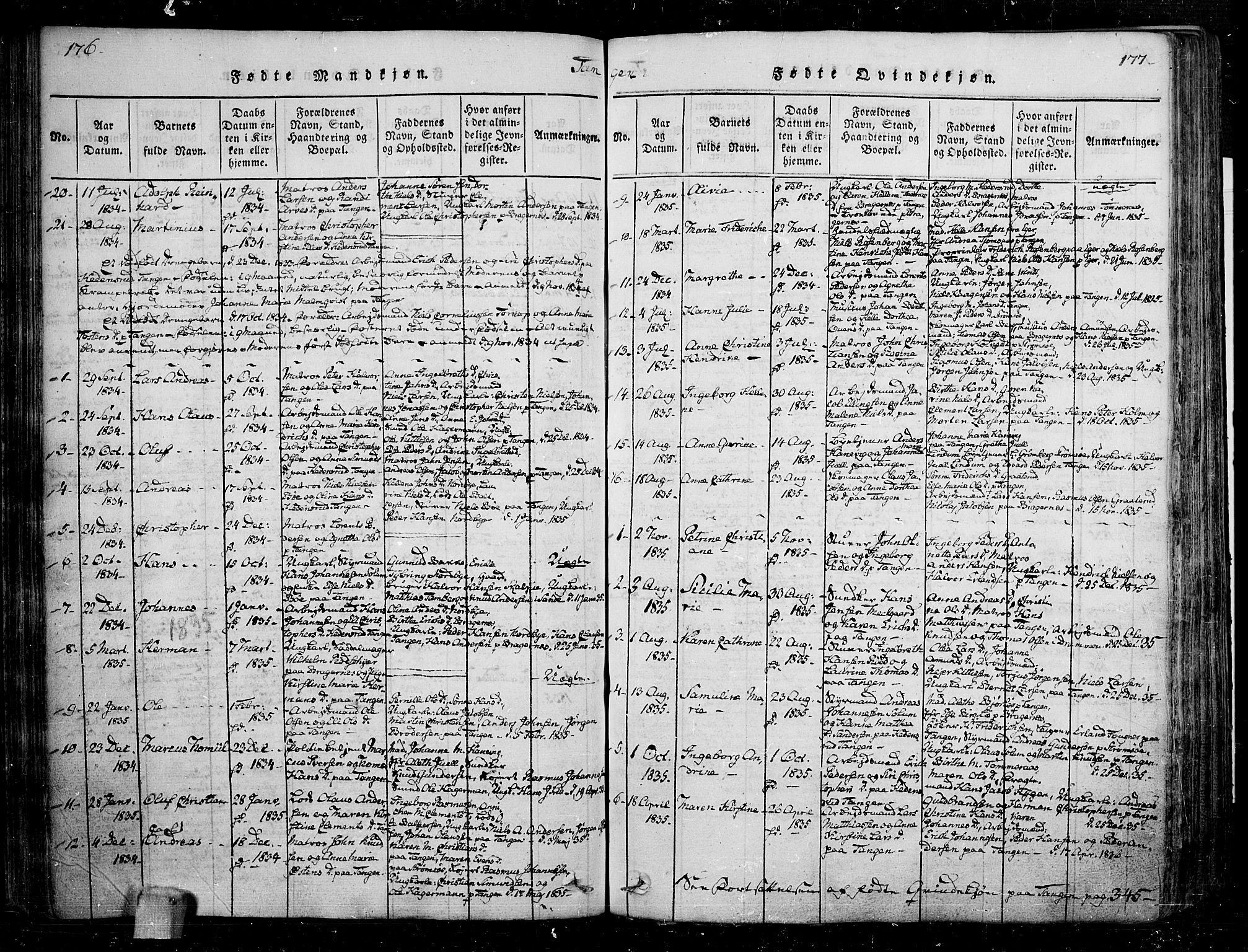 Skoger kirkebøker, AV/SAKO-A-59/F/Fa/L0002: Parish register (official) no. I 2 /2, 1814-1842, p. 178-179