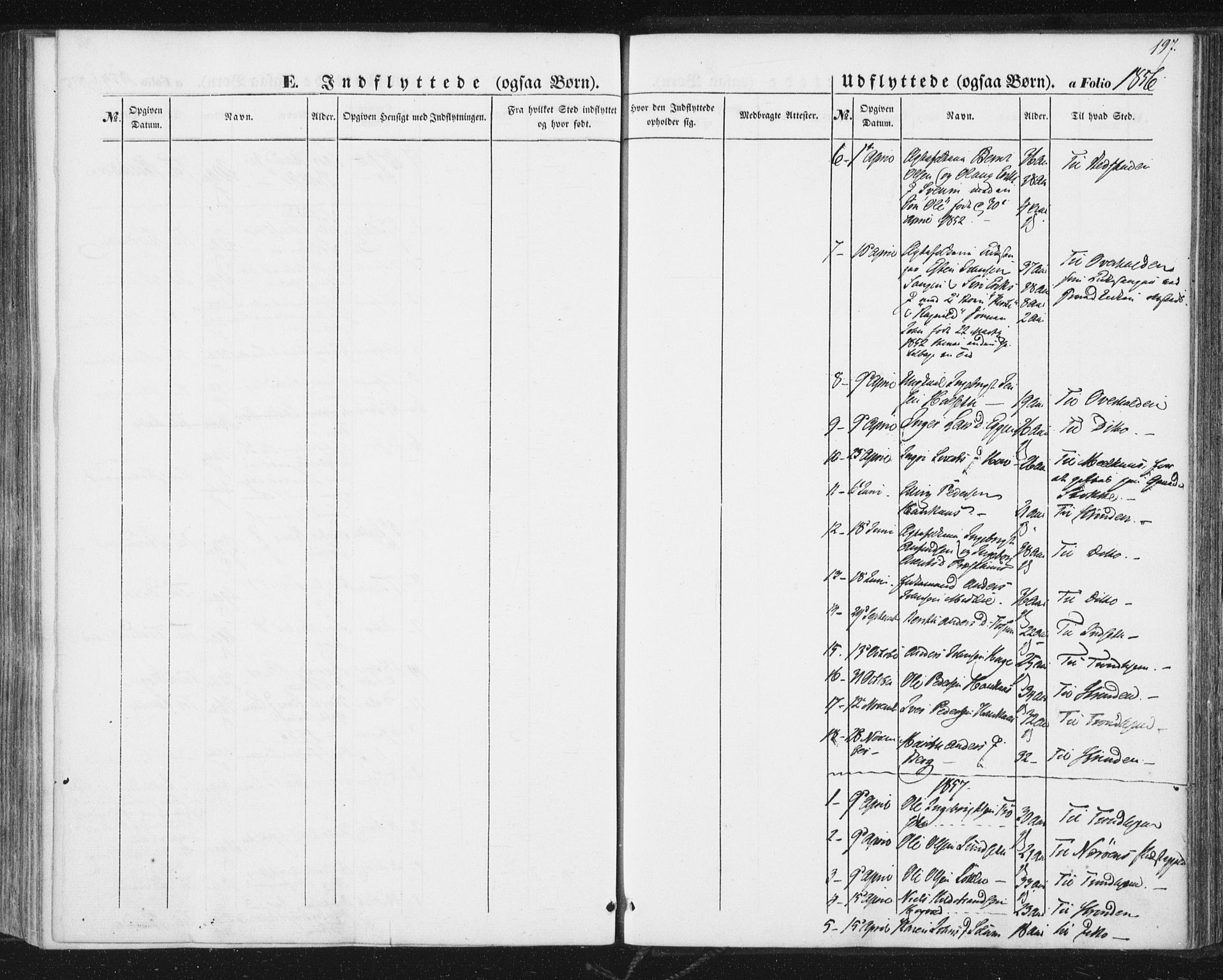Ministerialprotokoller, klokkerbøker og fødselsregistre - Sør-Trøndelag, SAT/A-1456/689/L1038: Parish register (official) no. 689A03, 1848-1872, p. 197