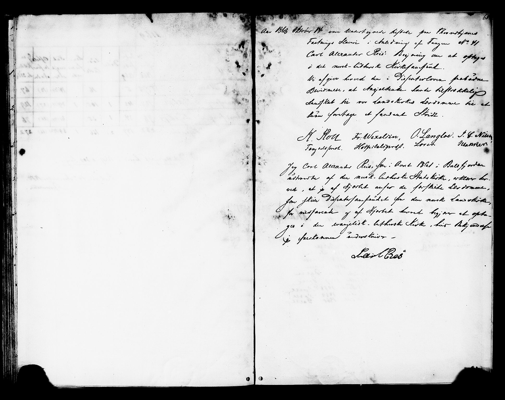 Ministerialprotokoller, klokkerbøker og fødselsregistre - Sør-Trøndelag, AV/SAT-A-1456/624/L0481: Parish register (official) no. 624A02, 1841-1869, p. 68