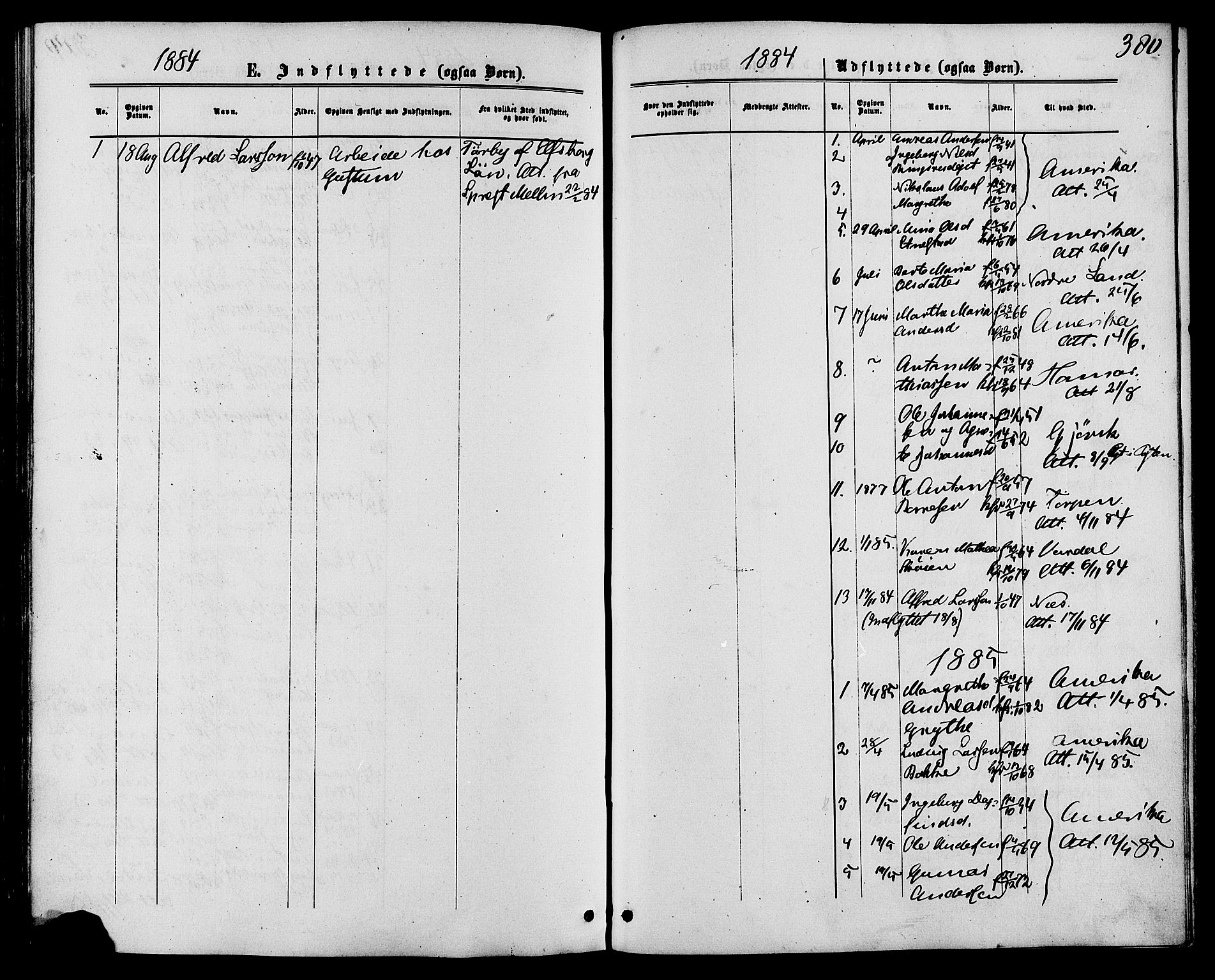 Biri prestekontor, SAH/PREST-096/H/Ha/Haa/L0006: Parish register (official) no. 6, 1877-1886, p. 380