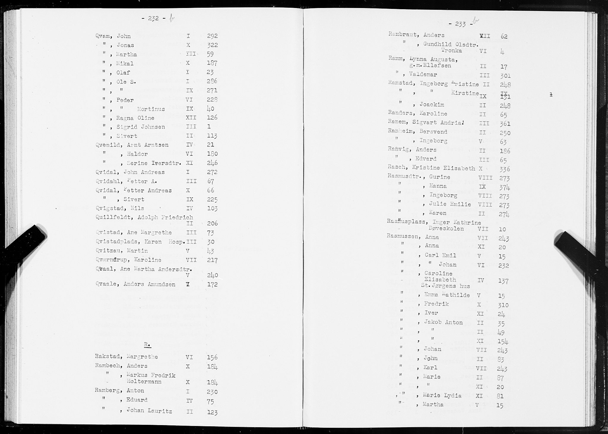SAT, 1875 census for 1601 Trondheim, 1875, p. 232b-233b