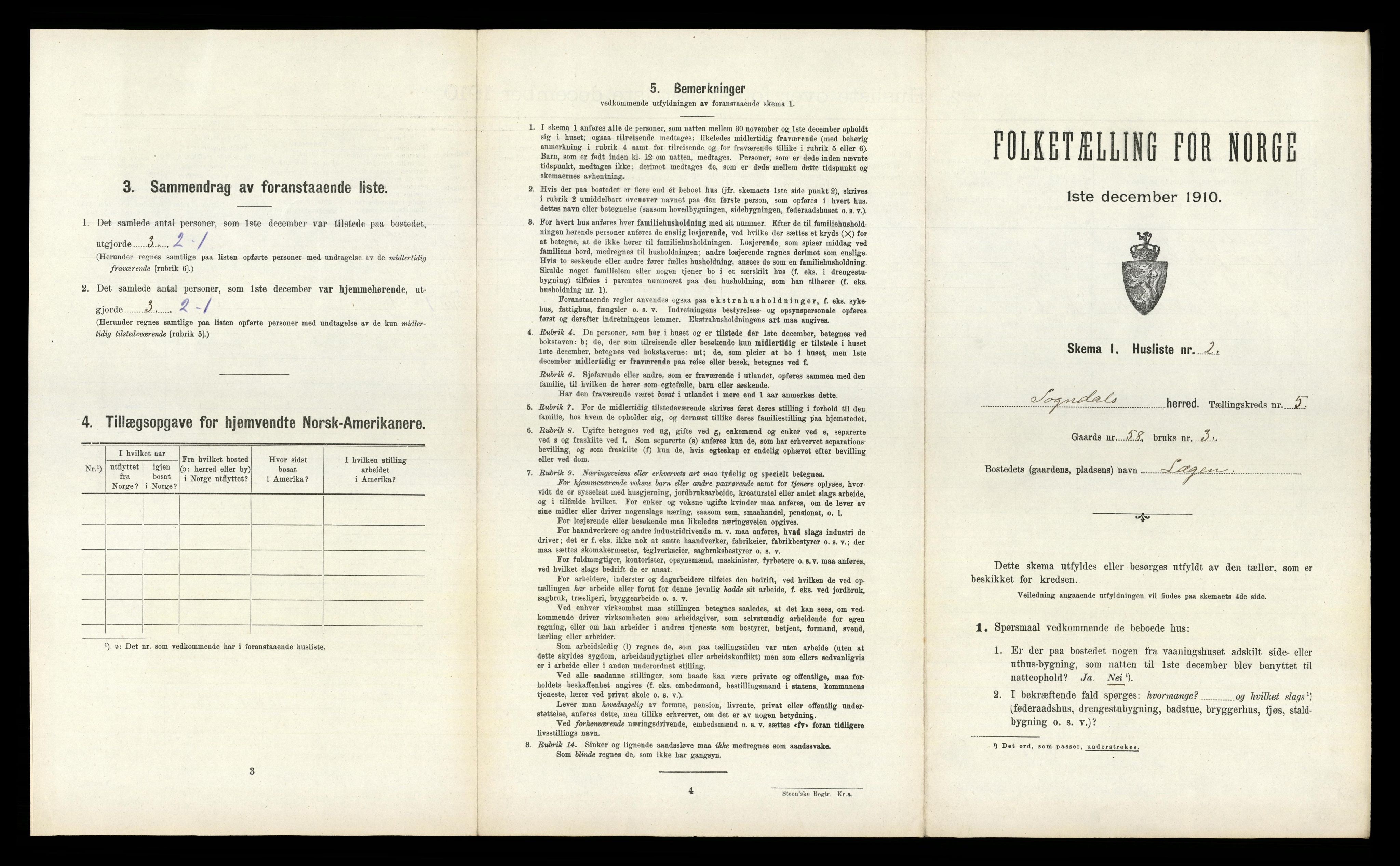 RA, 1910 census for Sokndal, 1910, p. 358