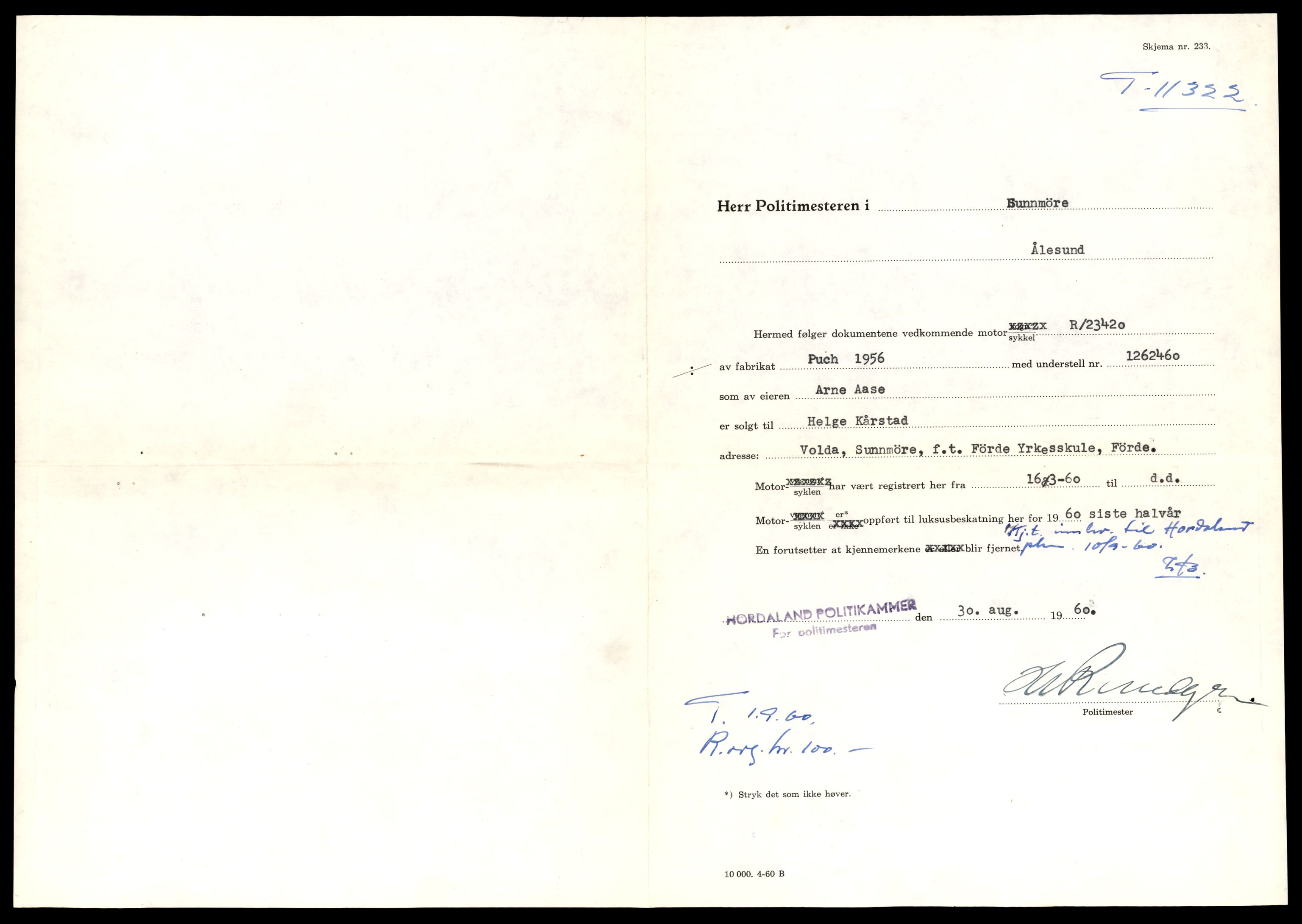 Møre og Romsdal vegkontor - Ålesund trafikkstasjon, SAT/A-4099/F/Fe/L0028: Registreringskort for kjøretøy T 11290 - T 11429, 1927-1998, p. 725