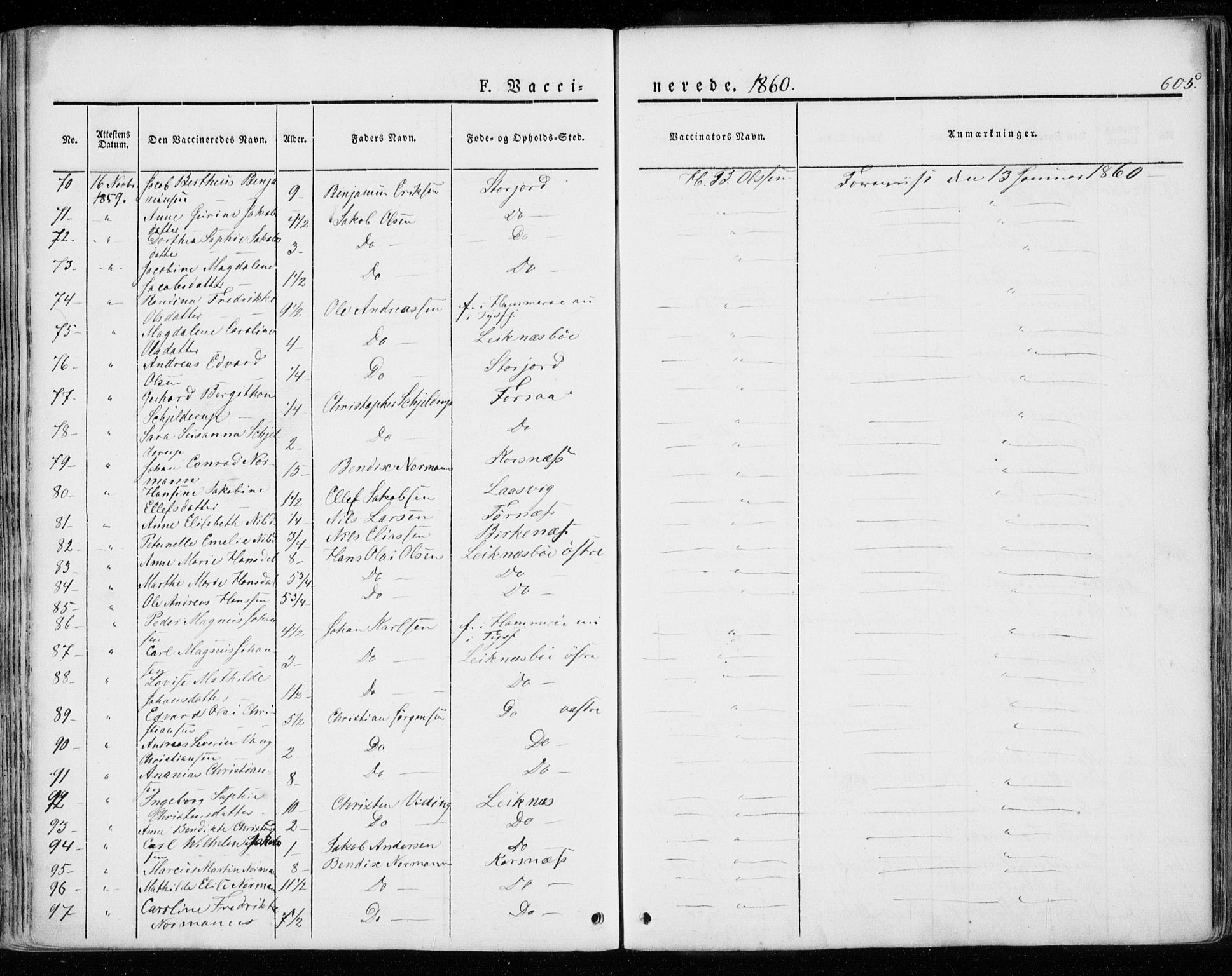 Ministerialprotokoller, klokkerbøker og fødselsregistre - Nordland, AV/SAT-A-1459/872/L1033: Parish register (official) no. 872A08, 1840-1863, p. 605