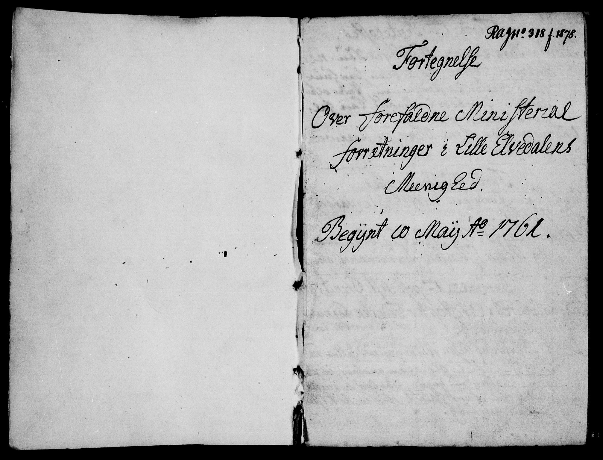 Tynset prestekontor, AV/SAH-PREST-058/H/Ha/Haa/L0004: Parish register (official) no. 4, 1761-1763