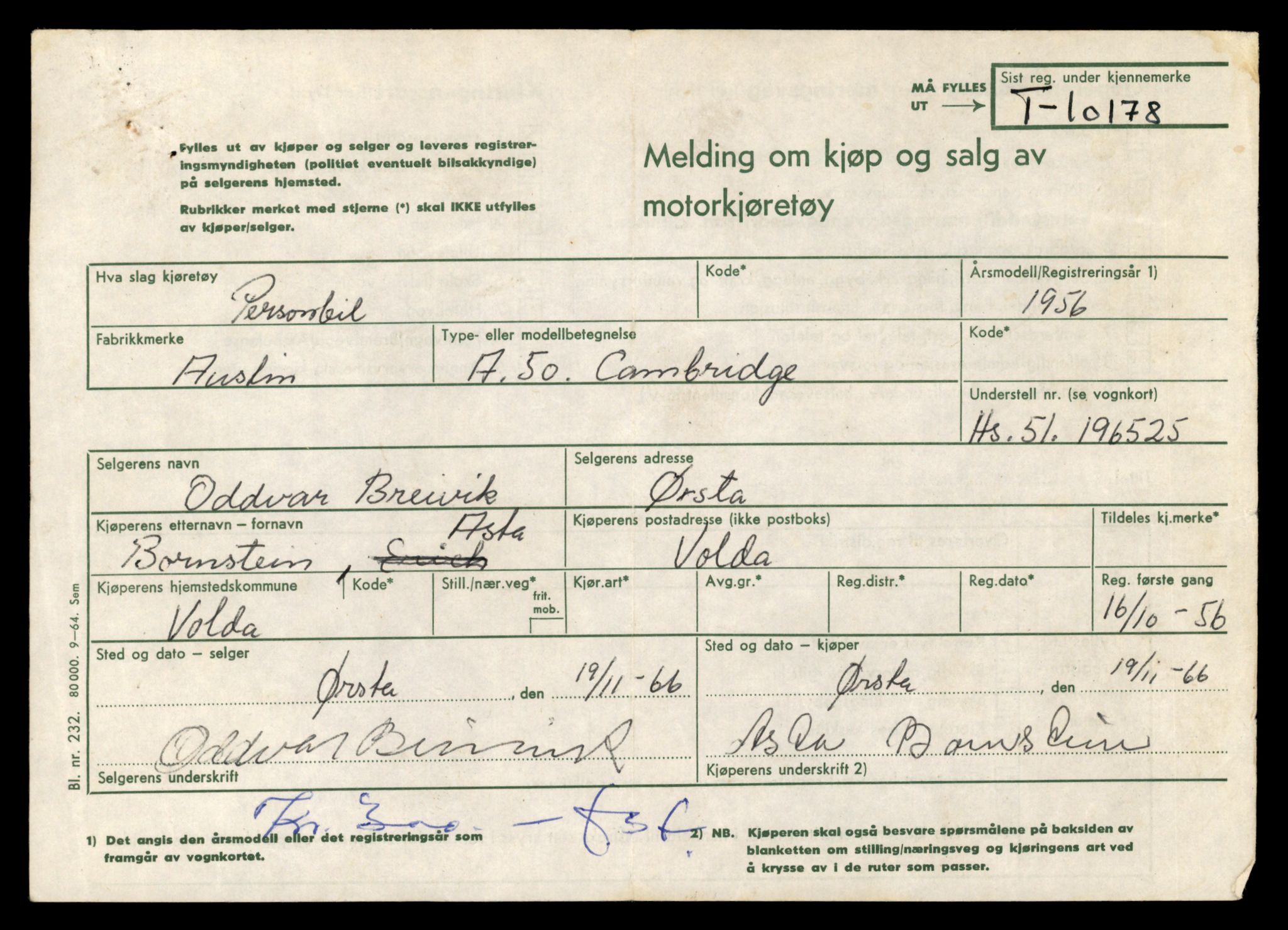 Møre og Romsdal vegkontor - Ålesund trafikkstasjon, AV/SAT-A-4099/F/Fe/L0018: Registreringskort for kjøretøy T 10091 - T 10227, 1927-1998, p. 2087