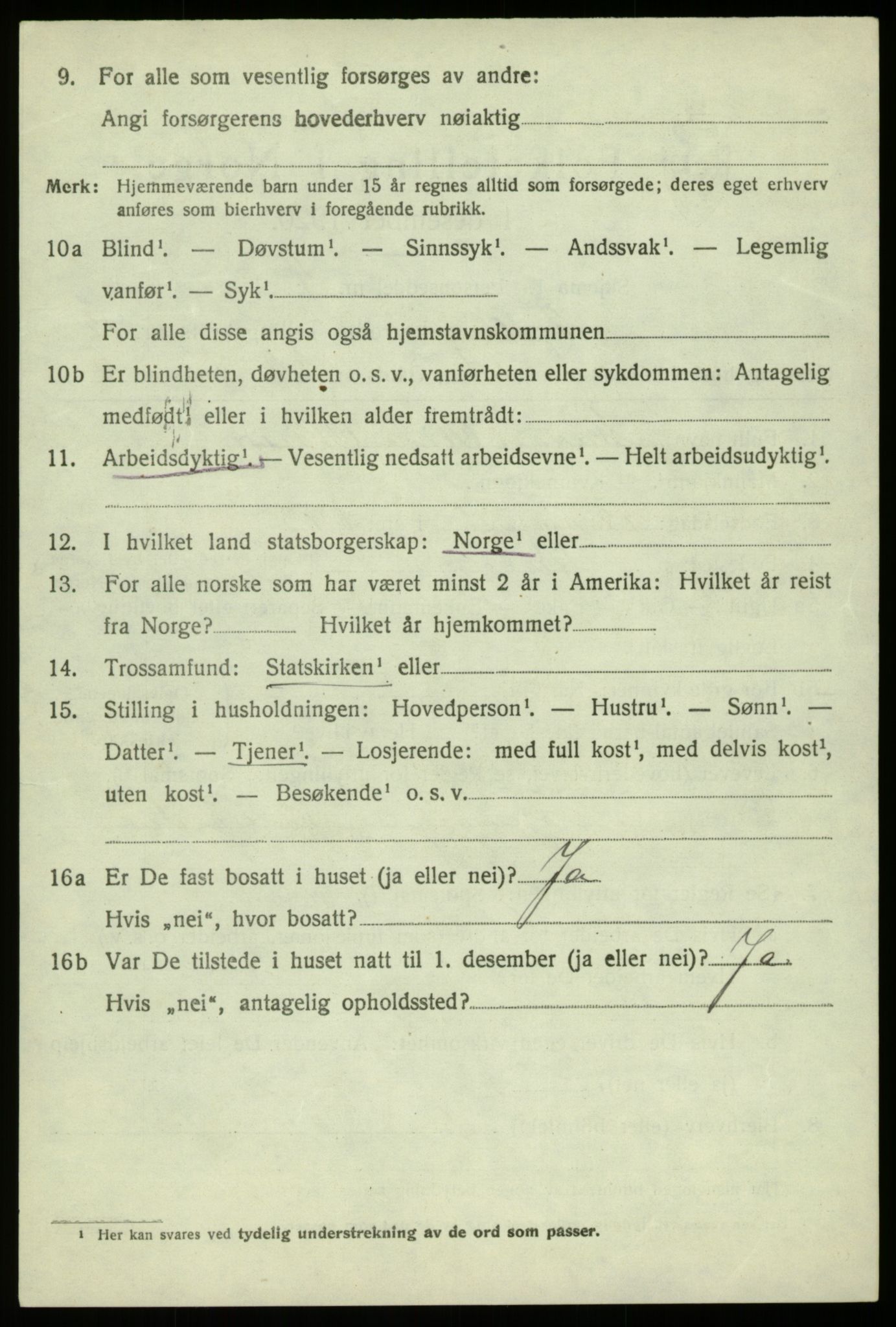 SAB, 1920 census for Fjell, 1920, p. 11635