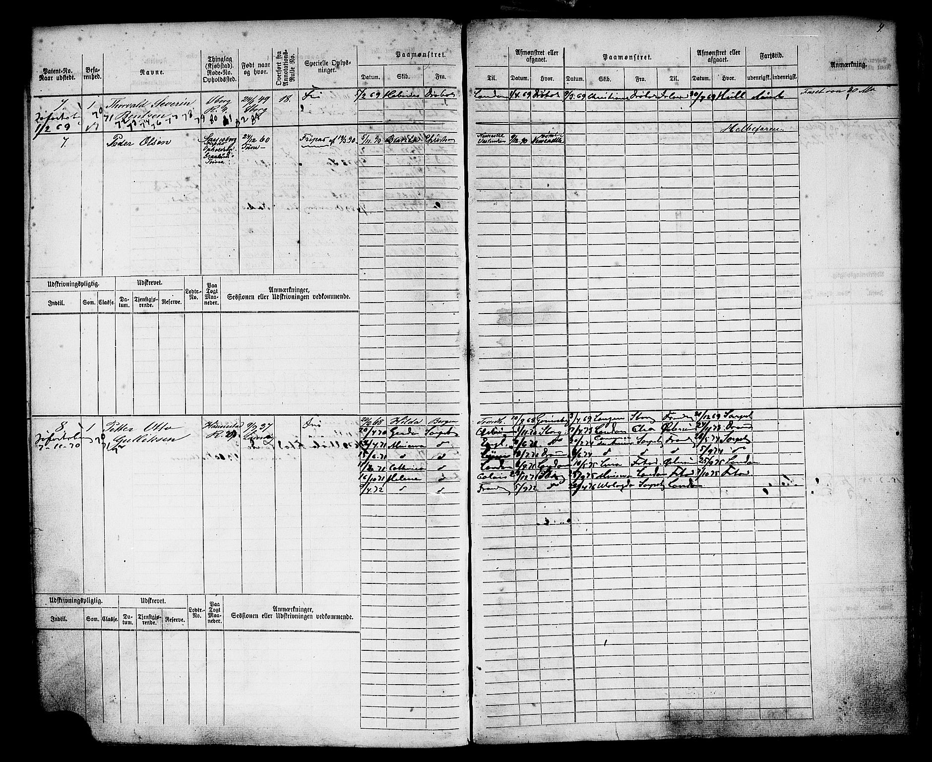 Sarpsborg mønstringskontor, AV/SAO-A-10569c/F/Fc/Fcb/L0004: Hovedrulle, 1868-1881, p. 7