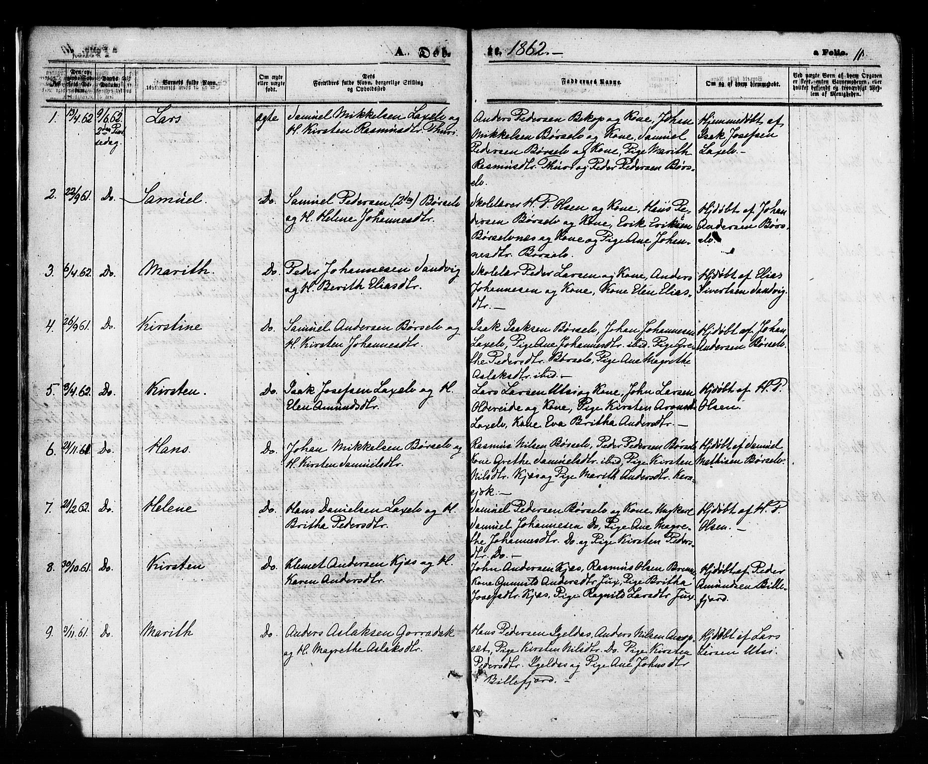 Kistrand/Porsanger sokneprestembete, AV/SATØ-S-1351/H/Ha/L0005.kirke: Parish register (official) no. 5, 1860-1874, p. 11