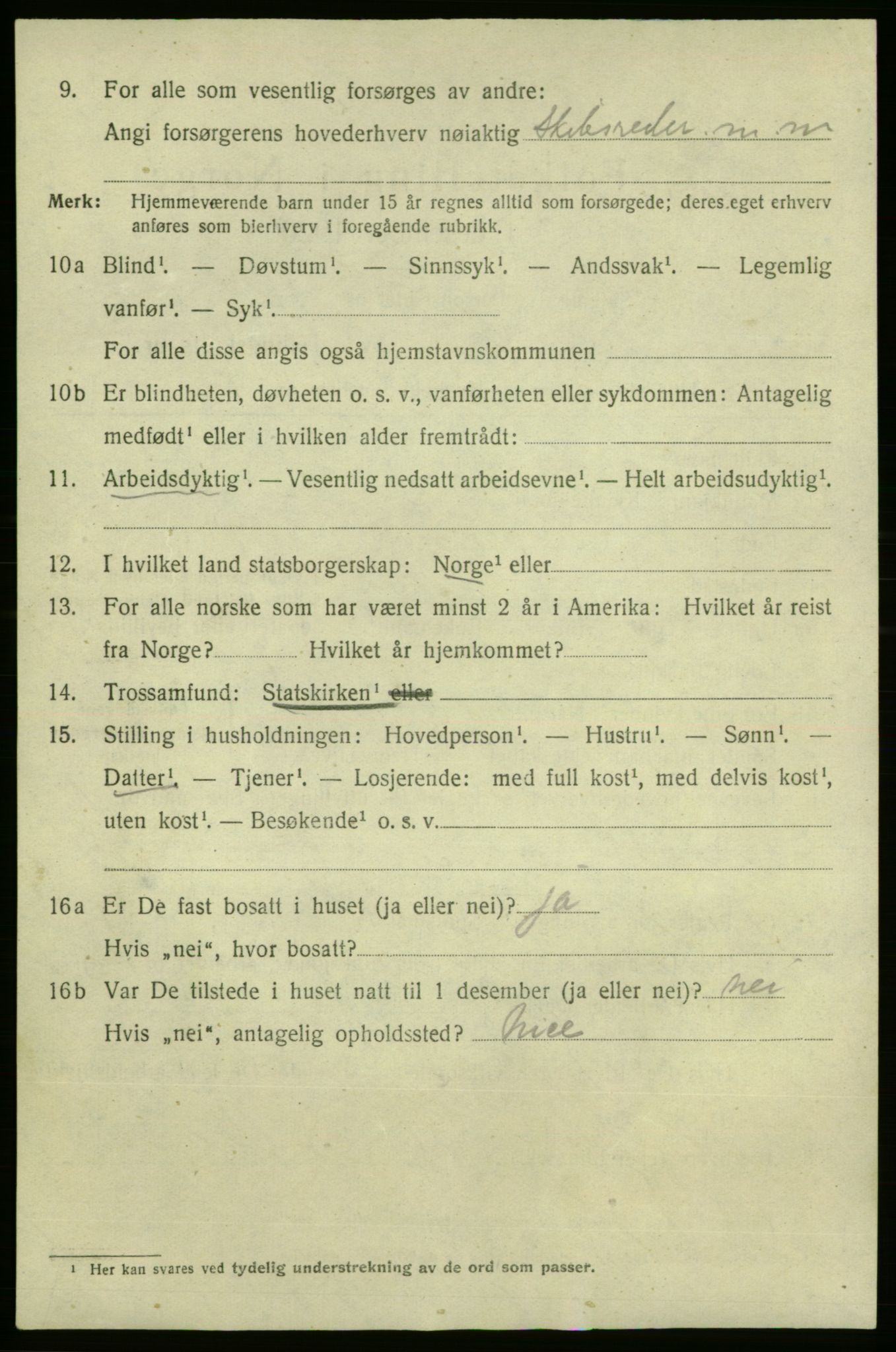 SAO, 1920 census for Fredrikshald, 1920, p. 22152