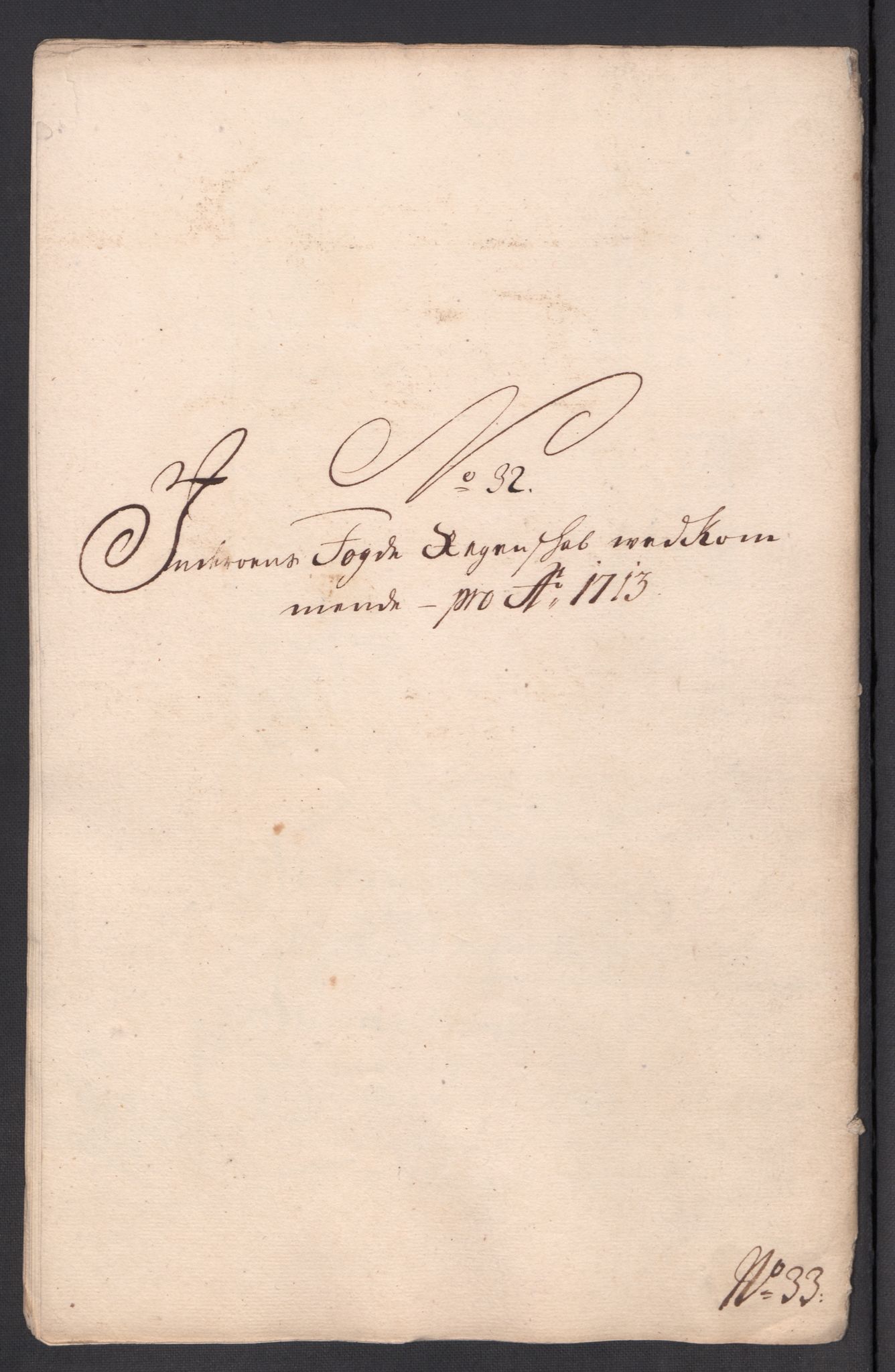 Rentekammeret inntil 1814, Reviderte regnskaper, Fogderegnskap, RA/EA-4092/R63/L4321: Fogderegnskap Inderøy, 1713, p. 300