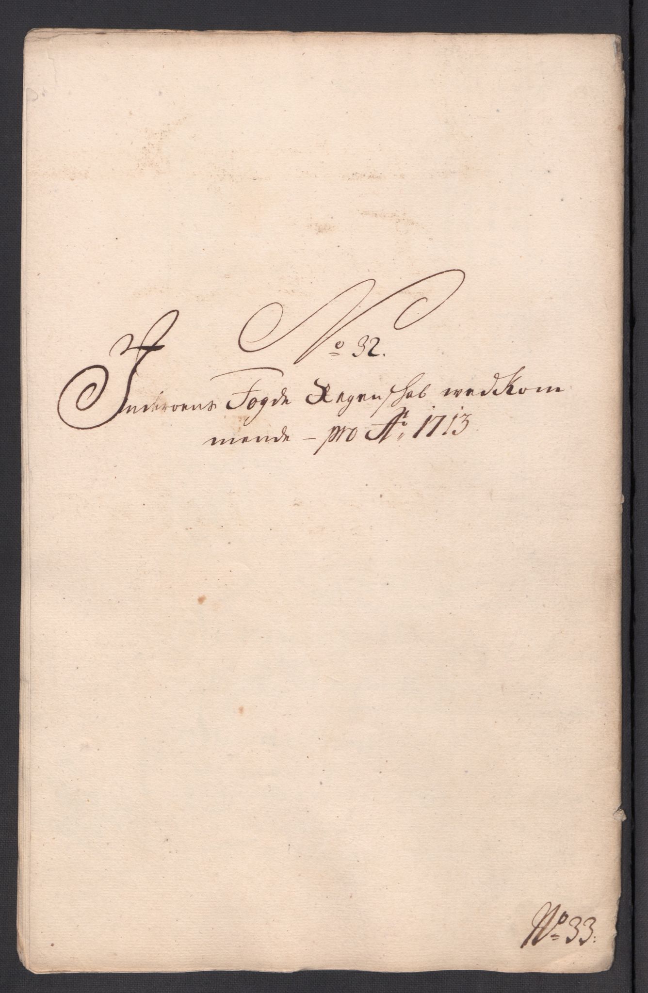 Rentekammeret inntil 1814, Reviderte regnskaper, Fogderegnskap, AV/RA-EA-4092/R63/L4321: Fogderegnskap Inderøy, 1713, p. 300