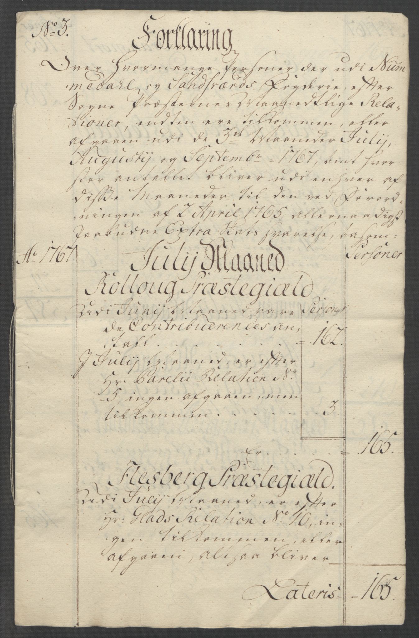 Rentekammeret inntil 1814, Reviderte regnskaper, Fogderegnskap, AV/RA-EA-4092/R24/L1672: Ekstraskatten Numedal og Sandsvær, 1762-1767, p. 337