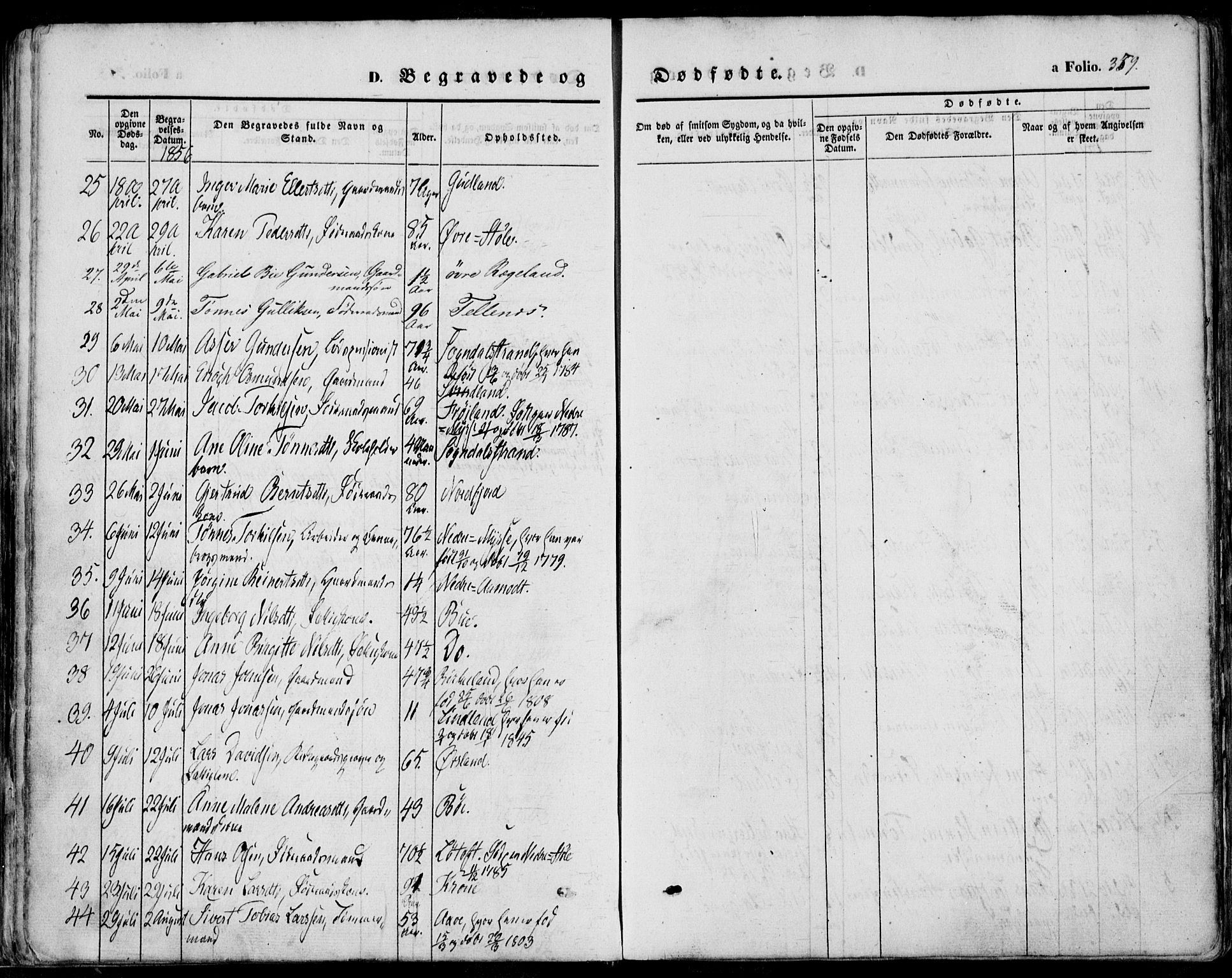 Sokndal sokneprestkontor, AV/SAST-A-101808: Parish register (official) no. A 8.2, 1842-1857, p. 359