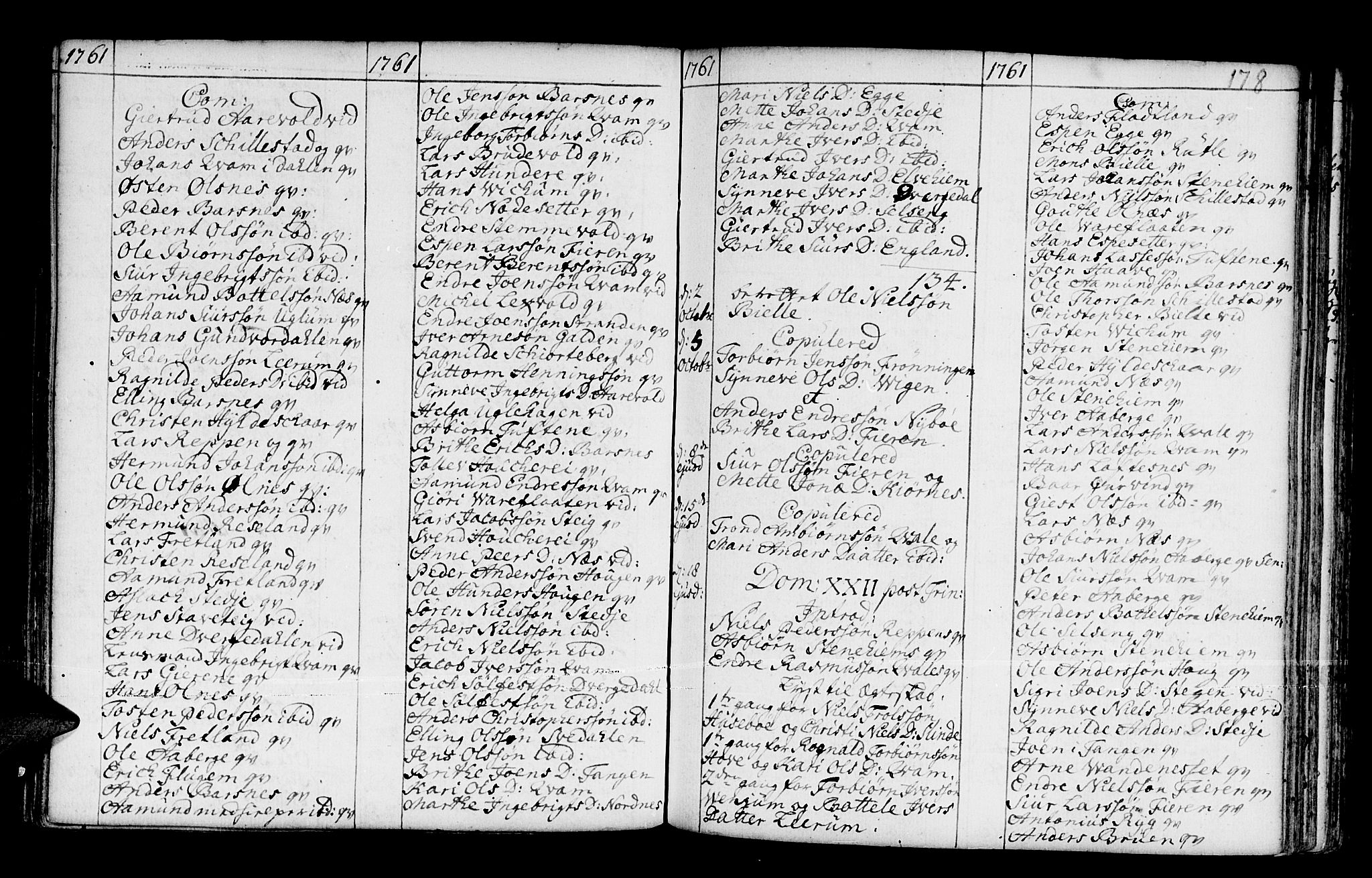 Sogndal sokneprestembete, SAB/A-81301/H/Haa/Haaa/L0003: Parish register (official) no. A 3, 1747-1768, p. 178