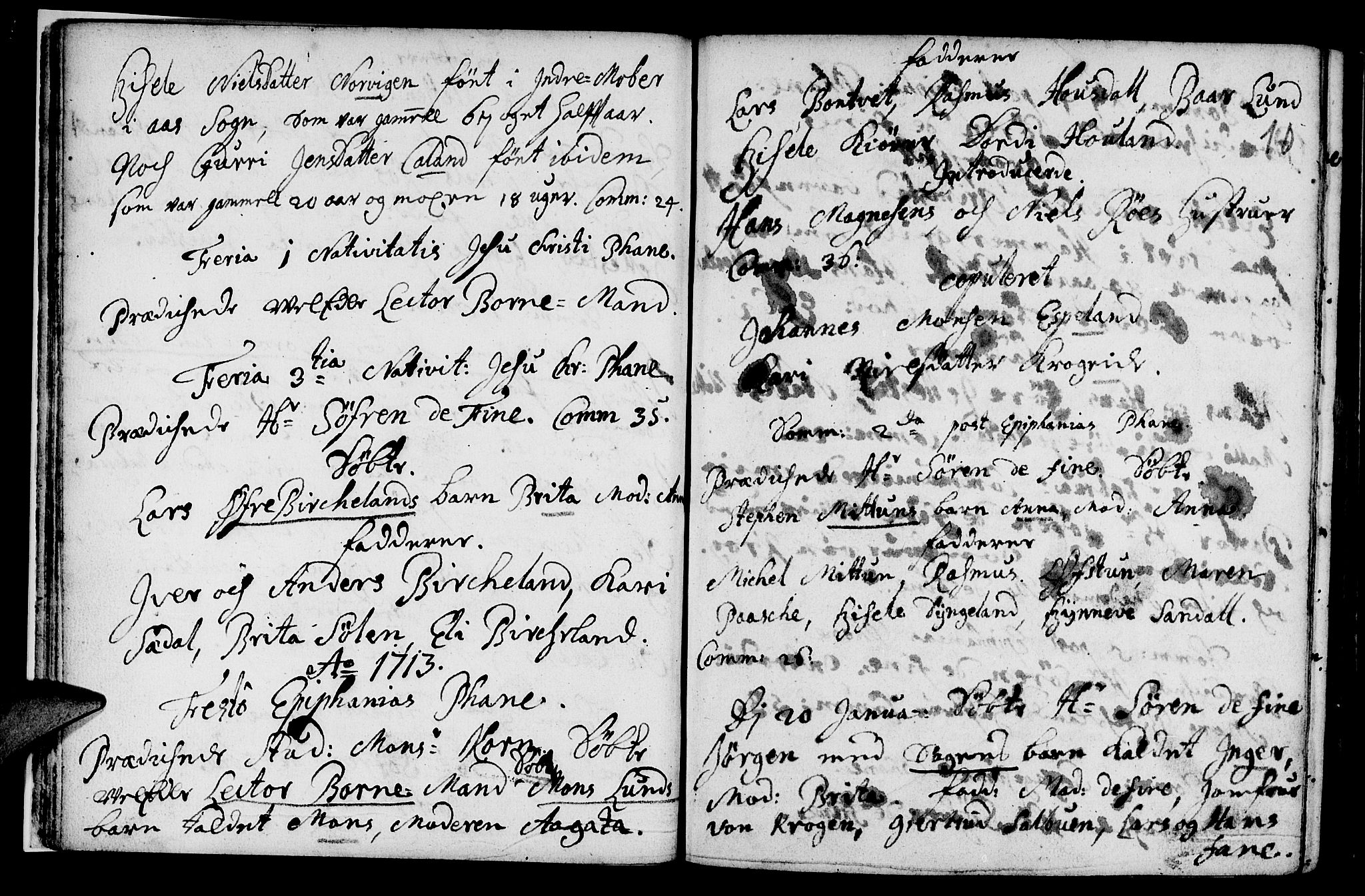 Fana Sokneprestembete, AV/SAB-A-75101/H/Haa/Haaa/L0001: Parish register (official) no. A 1, 1712-1719, p. 10