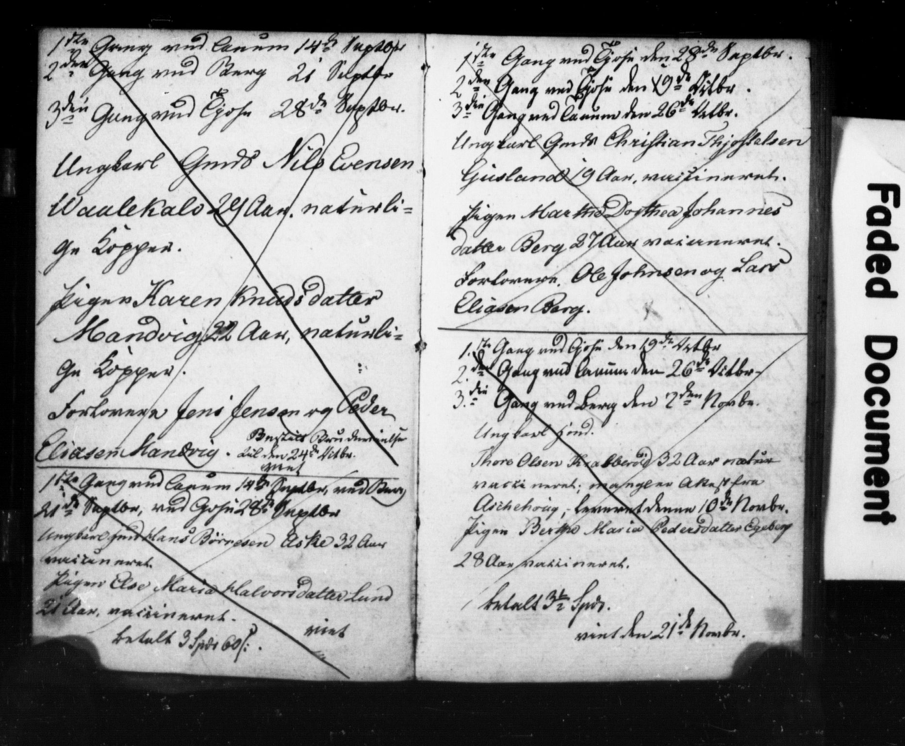 Brunlanes kirkebøker, AV/SAKO-A-342/H/Ha/L0001: Banns register no. 1, 1834-1841