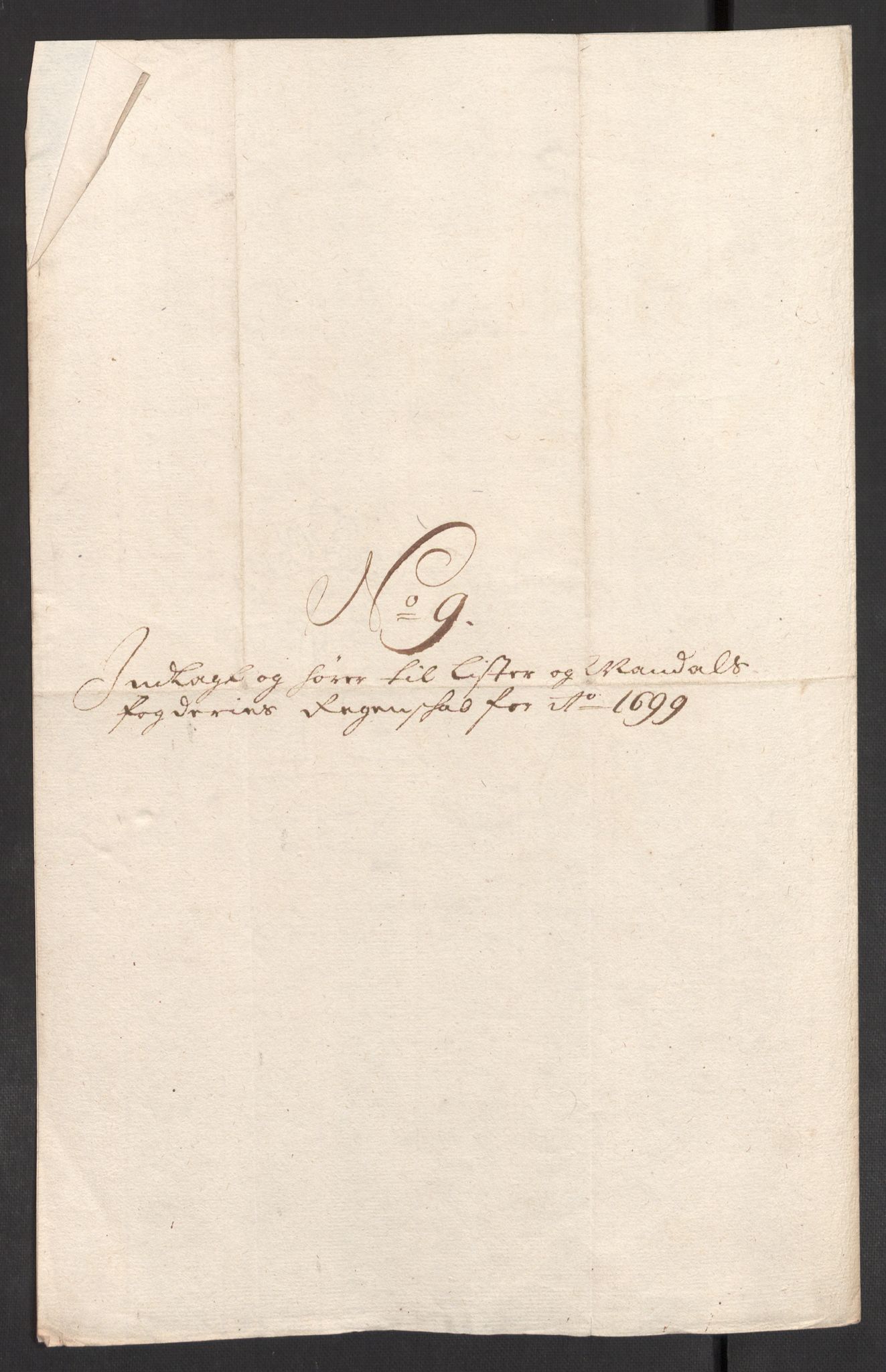Rentekammeret inntil 1814, Reviderte regnskaper, Fogderegnskap, RA/EA-4092/R43/L2547: Fogderegnskap Lista og Mandal, 1698-1699, p. 221