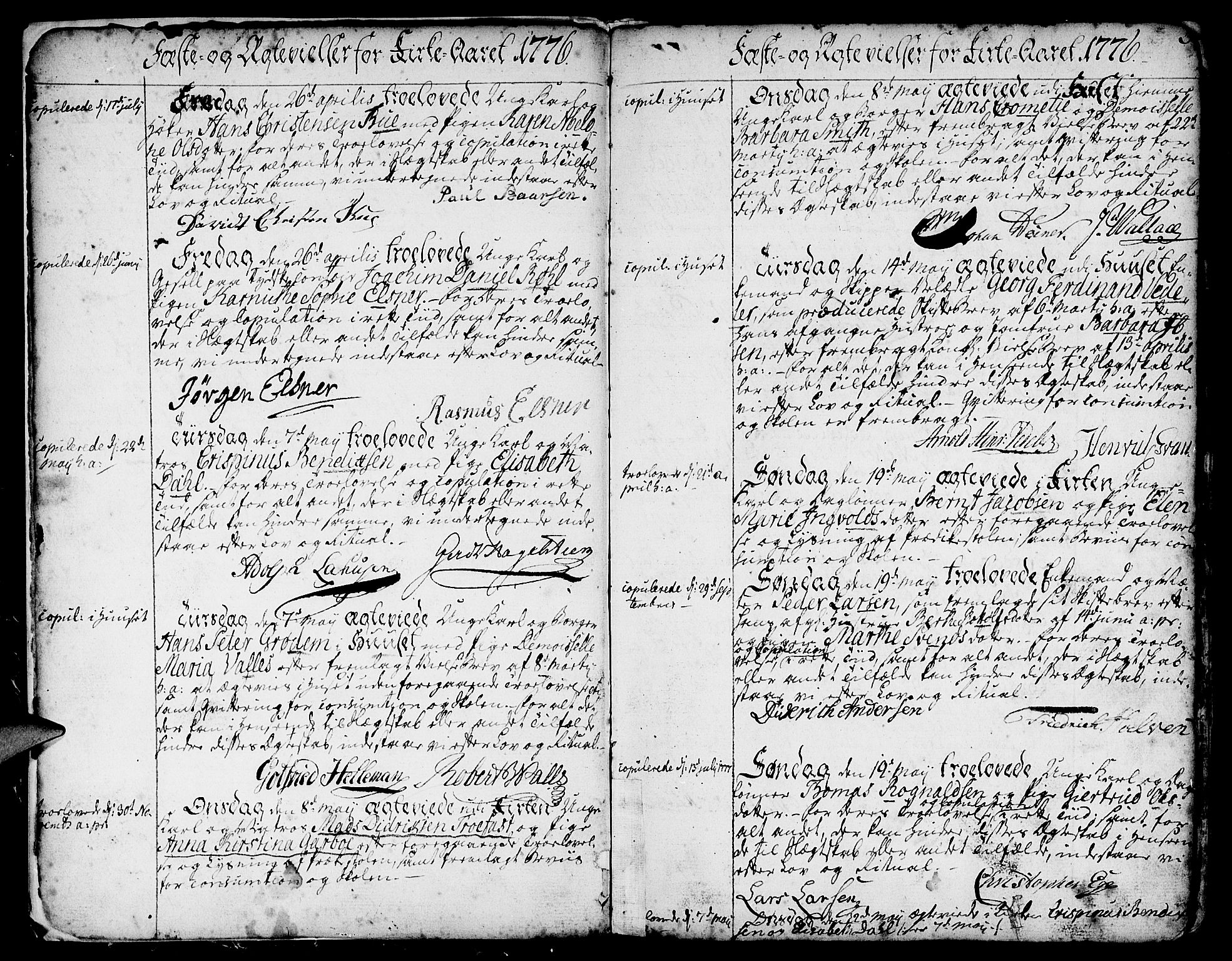 Nykirken Sokneprestembete, AV/SAB-A-77101/H/Haa/L0008: Parish register (official) no. A 8, 1776-1814, p. 3