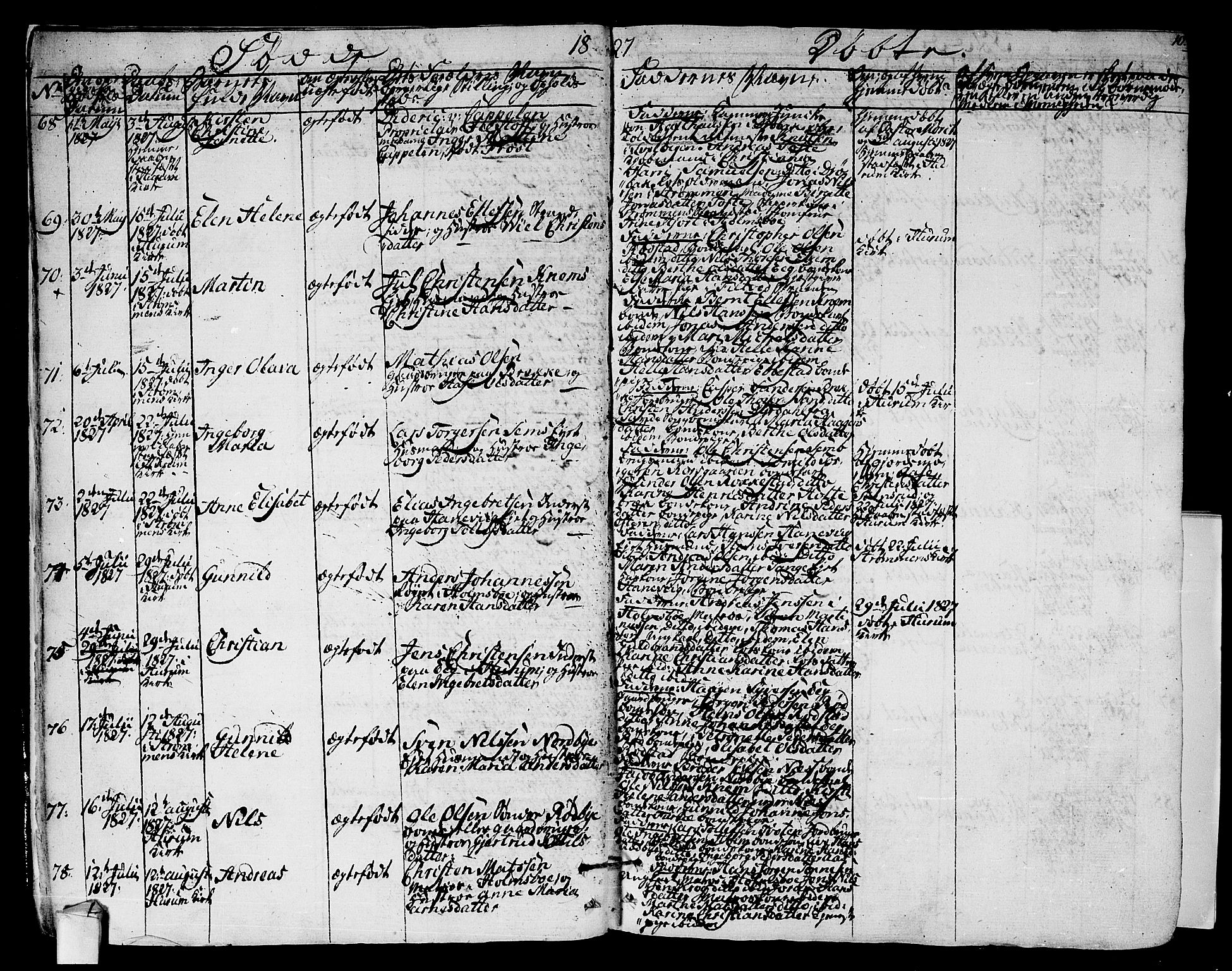 Hurum kirkebøker, SAKO/A-229/F/Fa/L0010: Parish register (official) no. 10, 1827-1846, p. 10