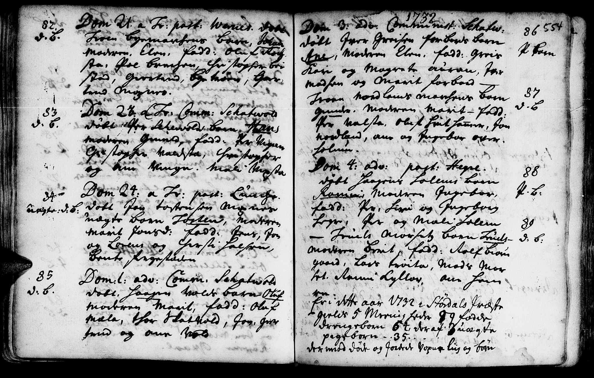Ministerialprotokoller, klokkerbøker og fødselsregistre - Nord-Trøndelag, SAT/A-1458/709/L0055: Parish register (official) no. 709A03, 1730-1739, p. 553-554