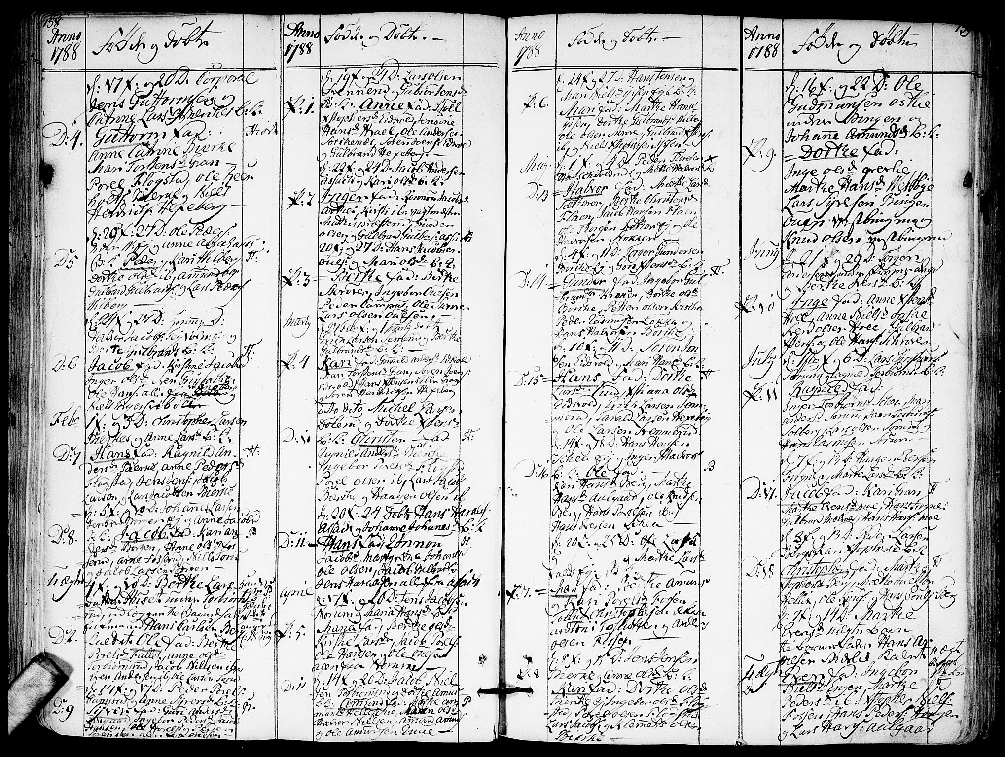 Sørum prestekontor Kirkebøker, AV/SAO-A-10303/F/Fa/L0002: Parish register (official) no. I 2, 1759-1814, p. 158-159