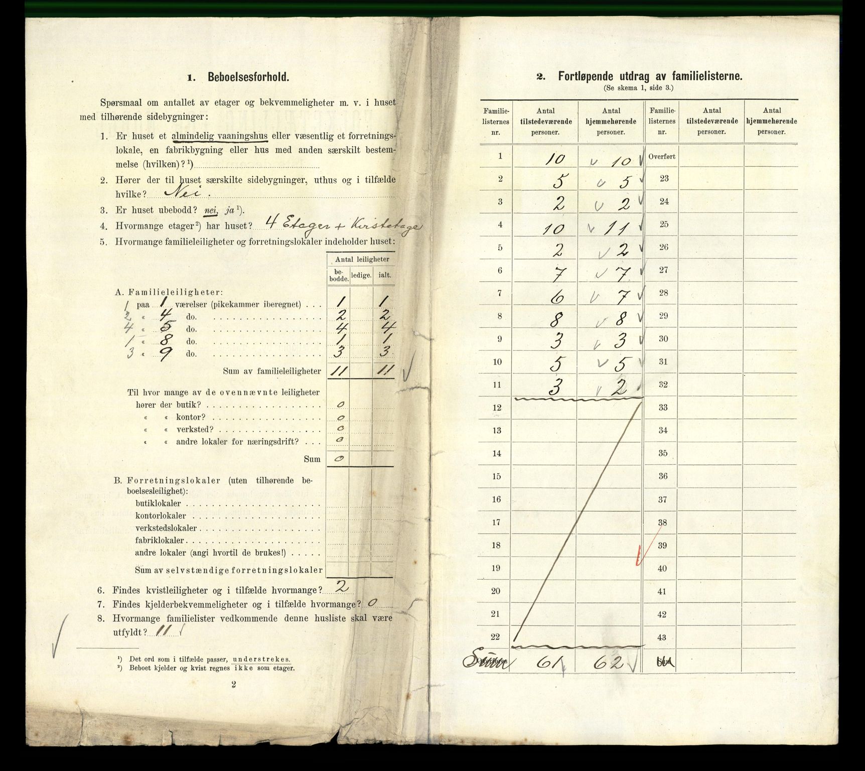 RA, 1910 census for Kristiania, 1910, p. 95088