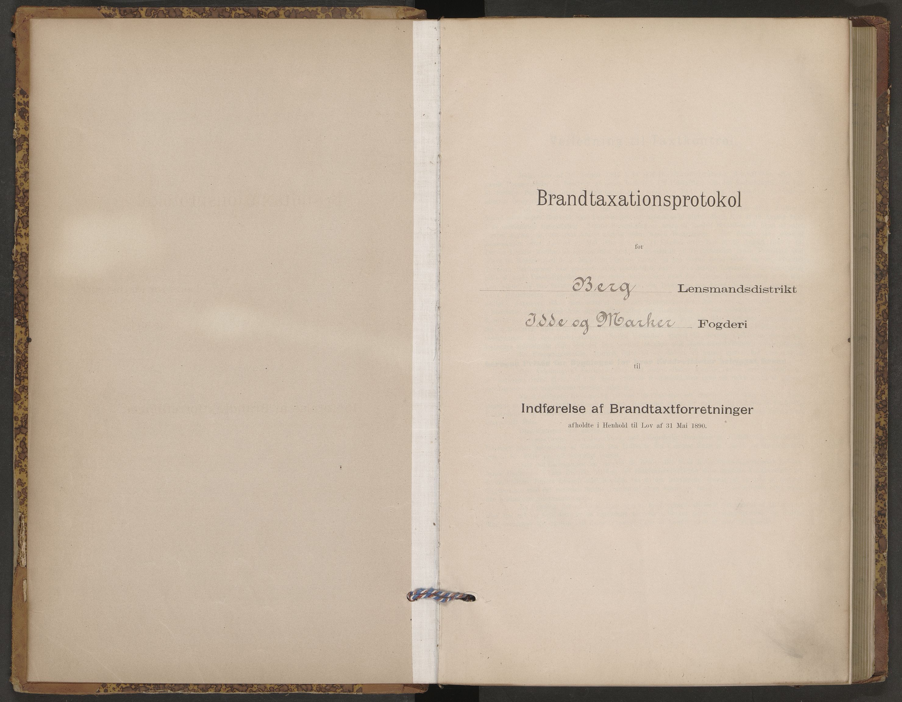 Norges brannkasse, branntakster Berg, AV/SAO-A-11383/F/Fb/L0002: Branntakstprotokoll, 1895-1899